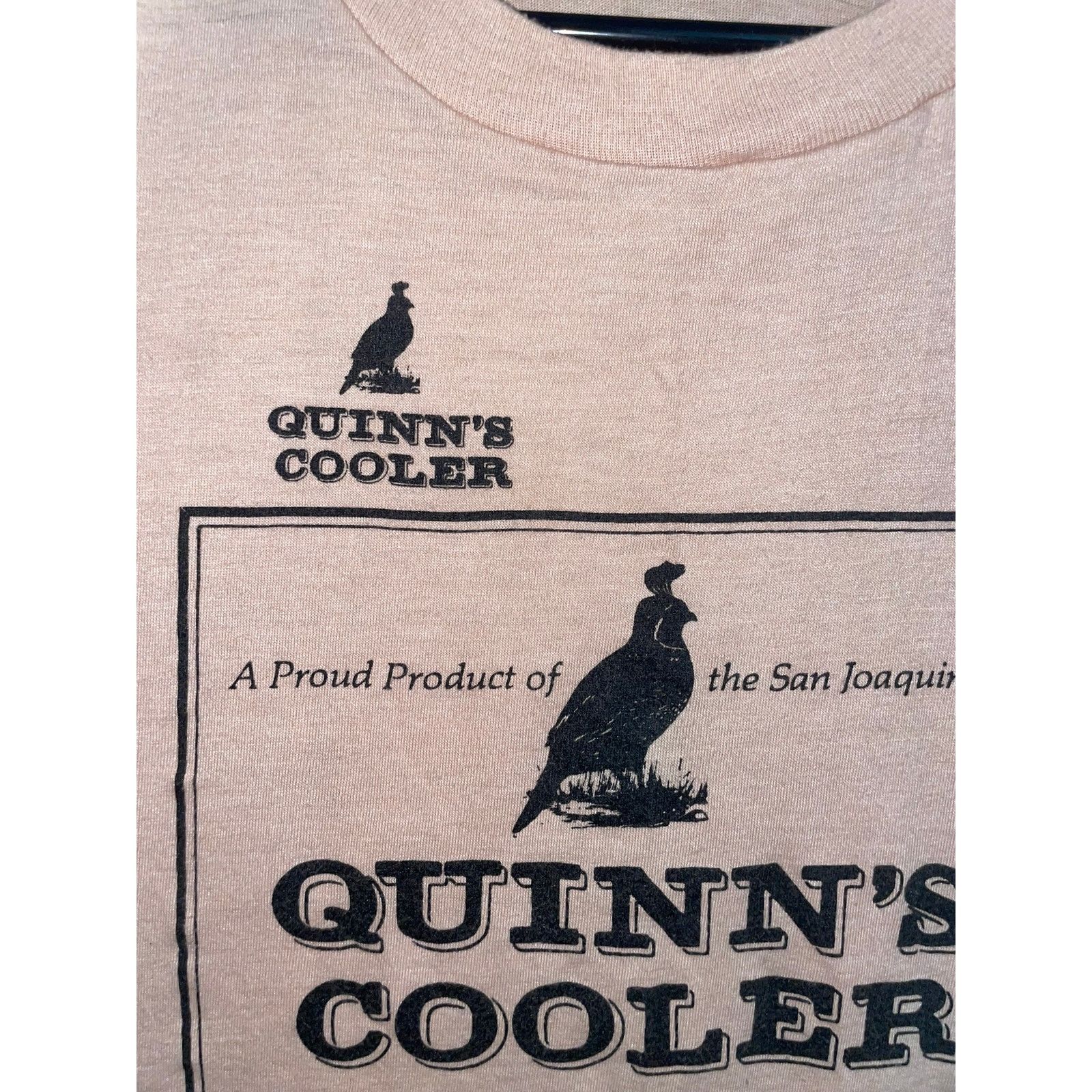 Hanes Vintage Quinns Cooler Shirt Save Quails San Joaquin Valley L Size US XL / EU 56 / 4 - 4 Thumbnail