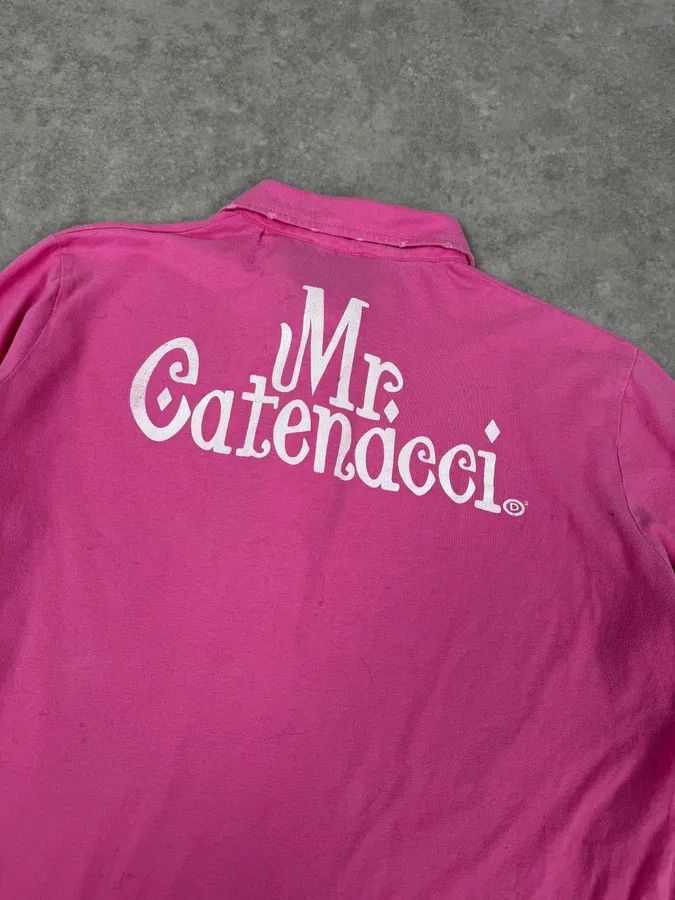 Dsquared2 SS2005 Dsquared2 Pink «Mr Catenacci » Print Longsleeve Polo Size US M / EU 48-50 / 2 - 7 Thumbnail