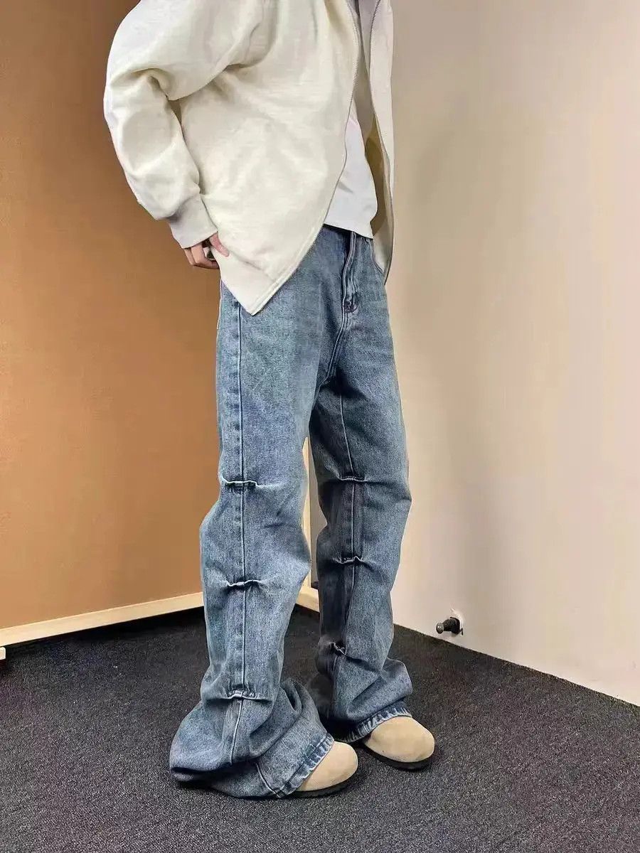 Japanese Brand Vintage Y2K frayed baggy micro flare jeans Size US 32 / EU 48 - 3 Thumbnail