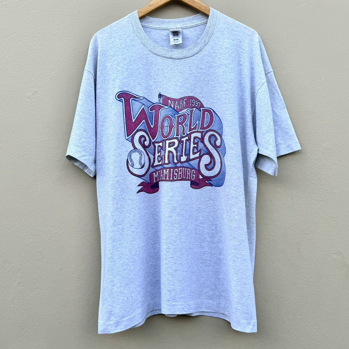 NFL × Vintage Vintage world series miamisburg 90s tee Size US XL / EU 56 / 4 - 1 Thumbnail