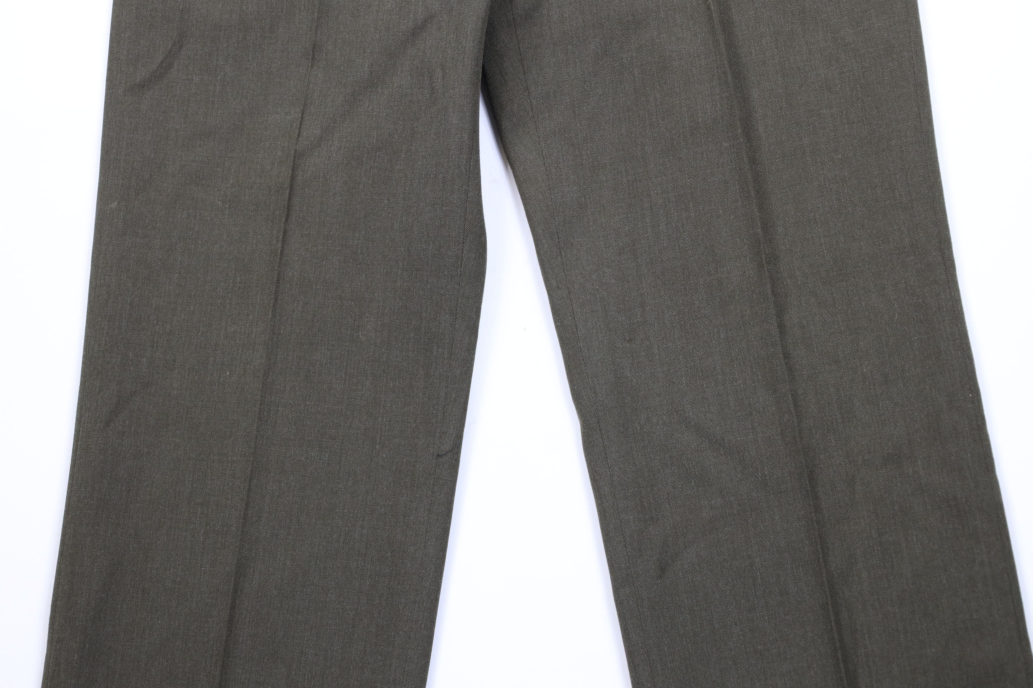 Vintage Vintage 90s Military Wool Blend Wide Leg Trousers Pants USA Size US 34 / EU 50 - 3 Thumbnail