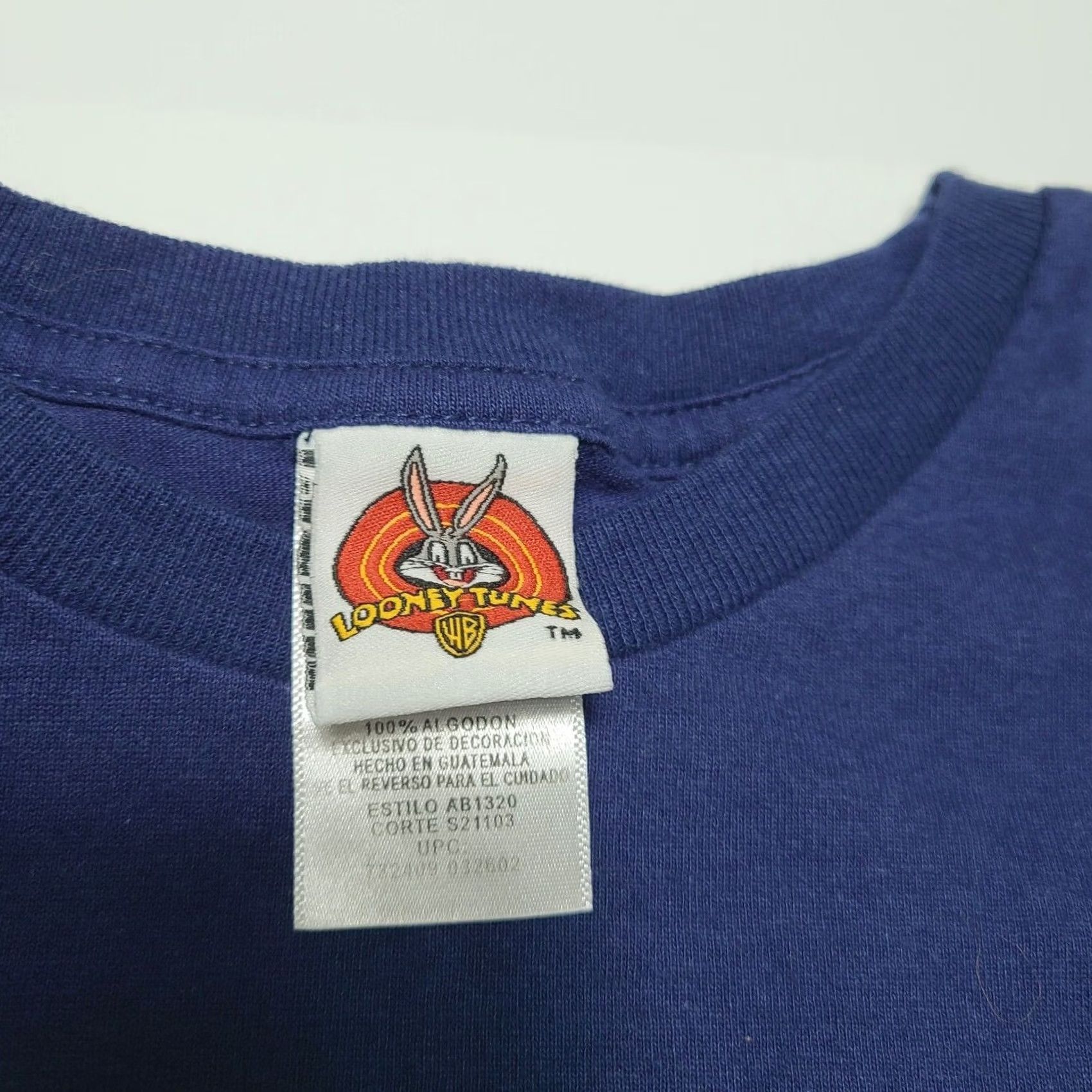 Vintage VINTAGE Looney Tunes Tweety Bird Double Sided Graphic T-Shirt Men’s Large 90s Shirt Regular Crew Neck Cotton Short Sleeve Blue/Men 90s Mens Size US L / EU 52-54 / 3 - 4 Thumbnail