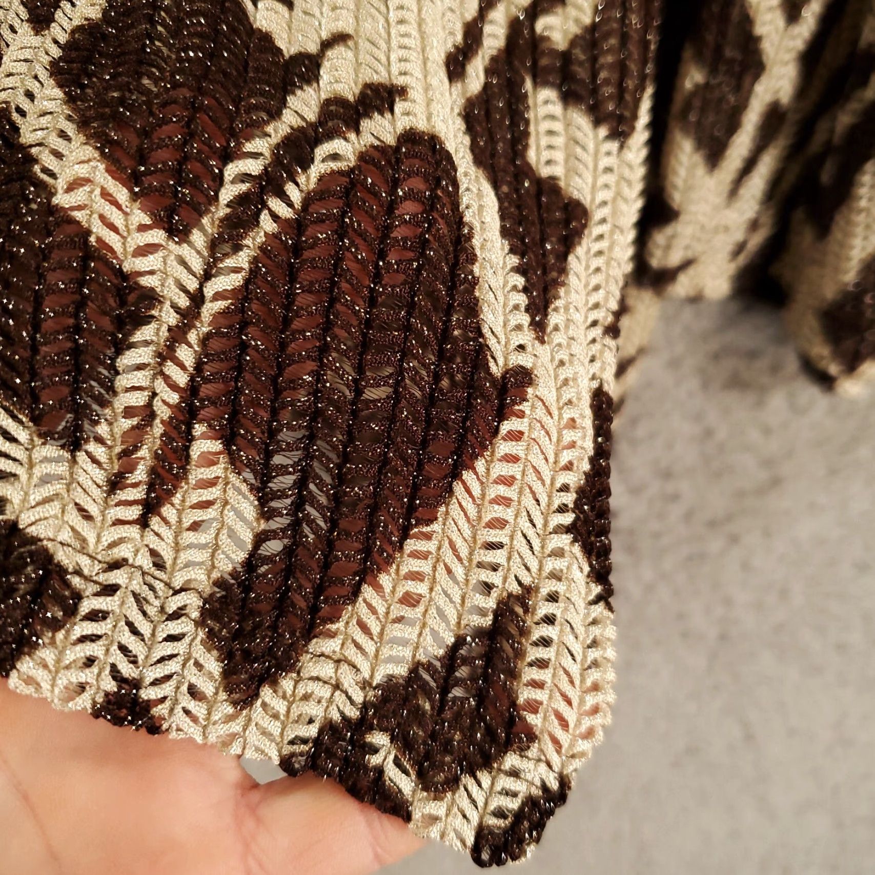 Vintage Maggie Barnes Cardigan Womens 3X Open Knit Front Lightweight 26 28 Flowy Nylon Size XXL / US 16-18 / IT 52-54 - 5 Thumbnail