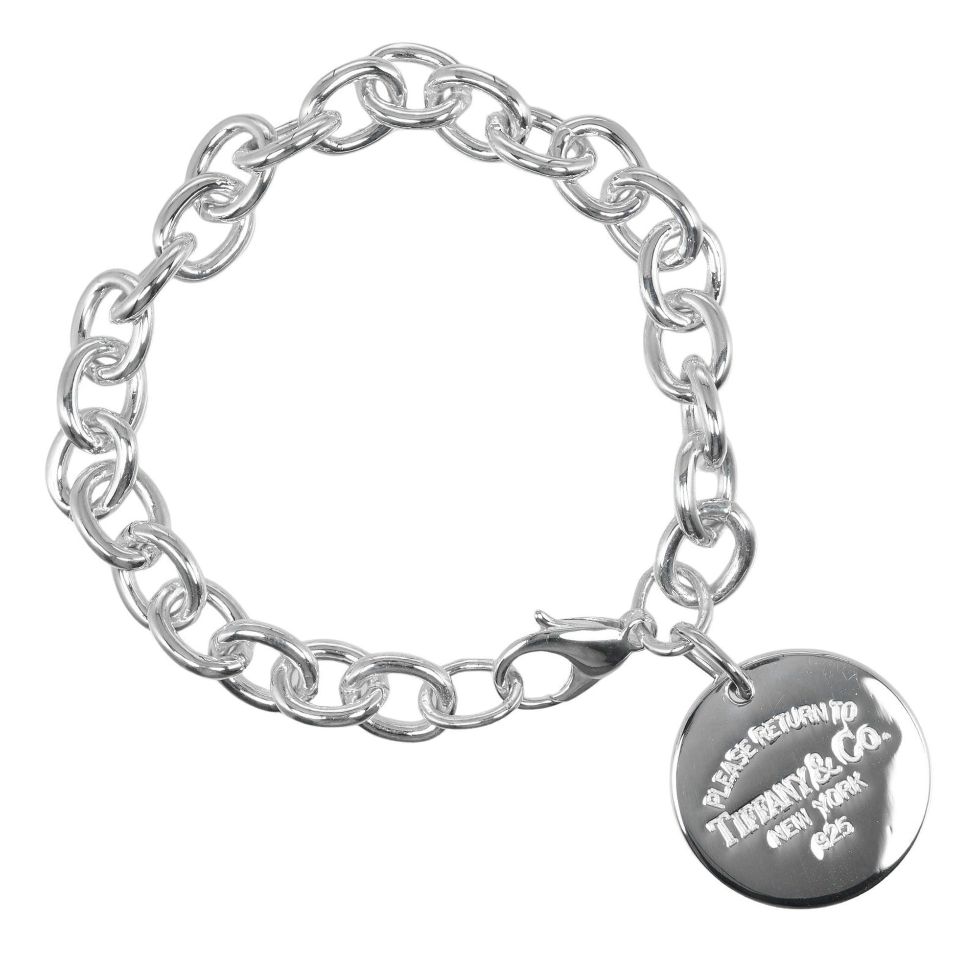 Tiffany Bracelet Return to Oval Tag Silver 925 Approx. 31g TIFFANY & Co.