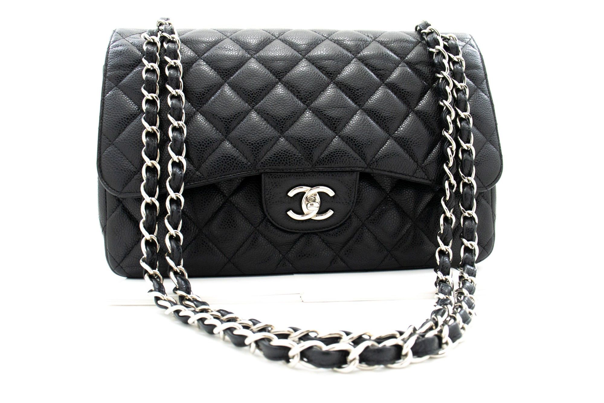image of Chanel Classic Flap Shoulder Bag in Black, Women's