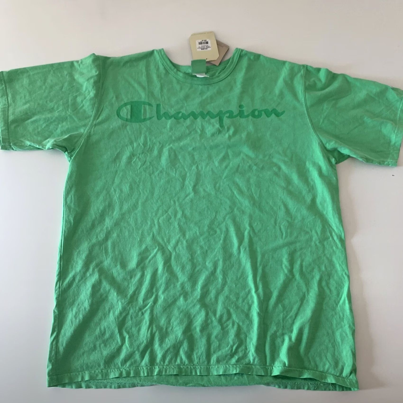 Champion Champion Pigment Dyed Heritage Spell Out Men's T Shirt Green 2XL Size US XXL / EU 58 / 5 - 4 Thumbnail