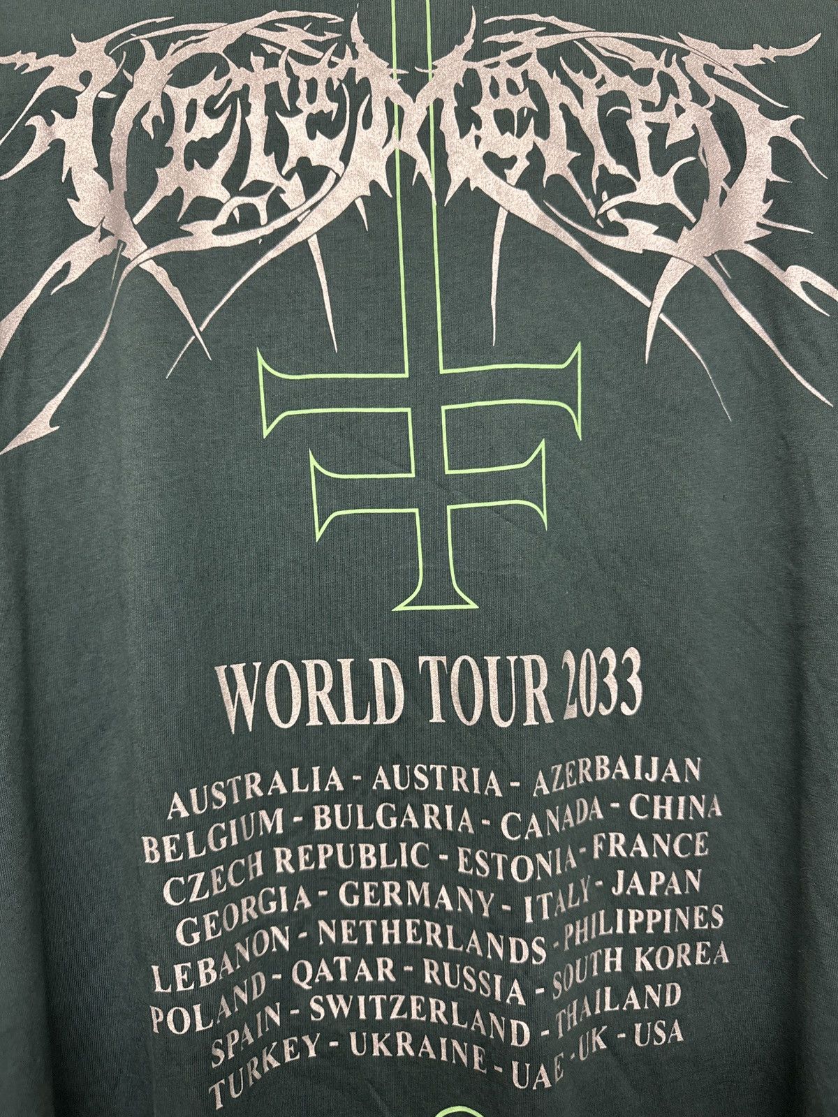Vetements Vetements Limited Edition “world tour 2033” metal patch tee Size US M / EU 48-50 / 2 - 3 Thumbnail