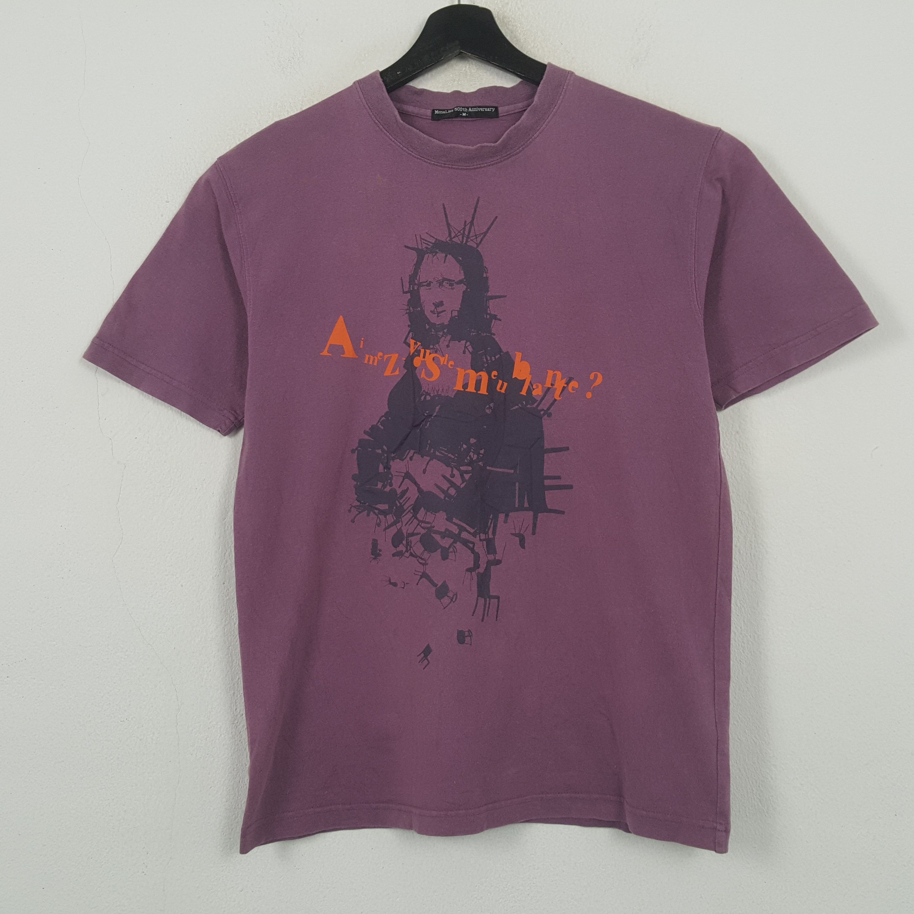 Vintage Monalisa 500Th Anniversary Tshirt 32 Size US S / EU 44-46 / 1 - 1 Thumbnail