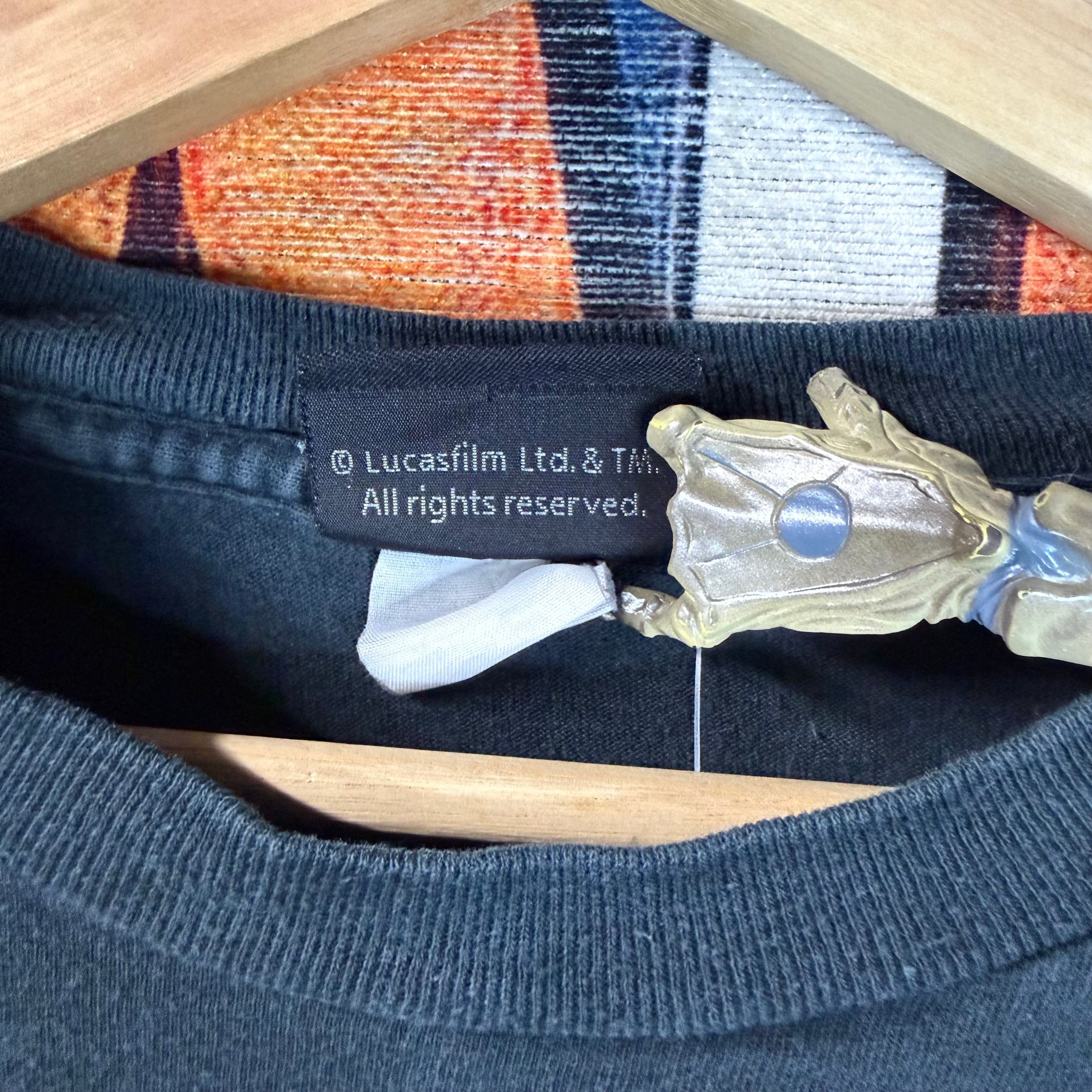 Star Wars Y2K StarWars Yoda Pull My Finger Graphic Tee Size Large Size US L / EU 52-54 / 3 - 4 Thumbnail