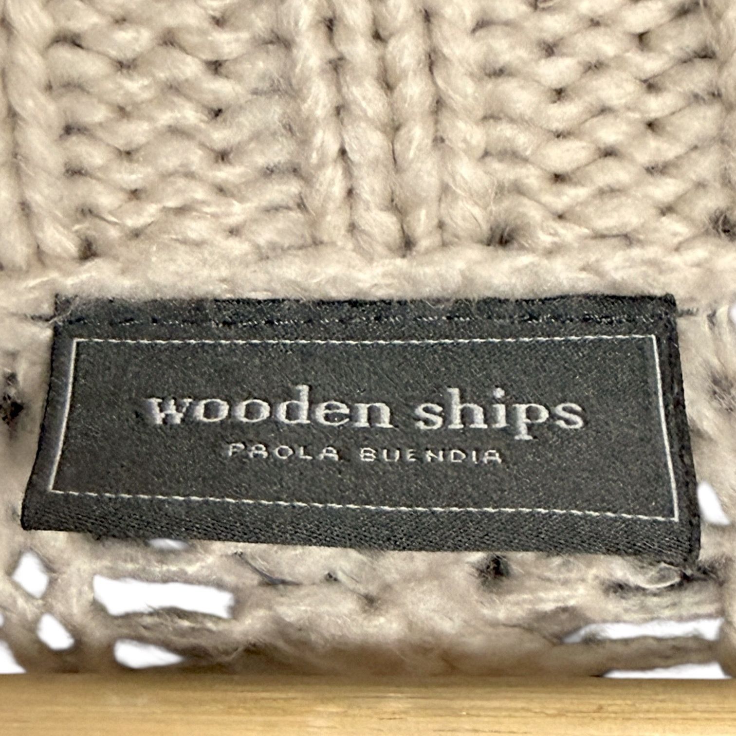 SHIPS Wooden Ships Sweater Women's S/M Cream Open Knit Pullover Size M / US 6-8 / IT 42-44 - 3 Thumbnail