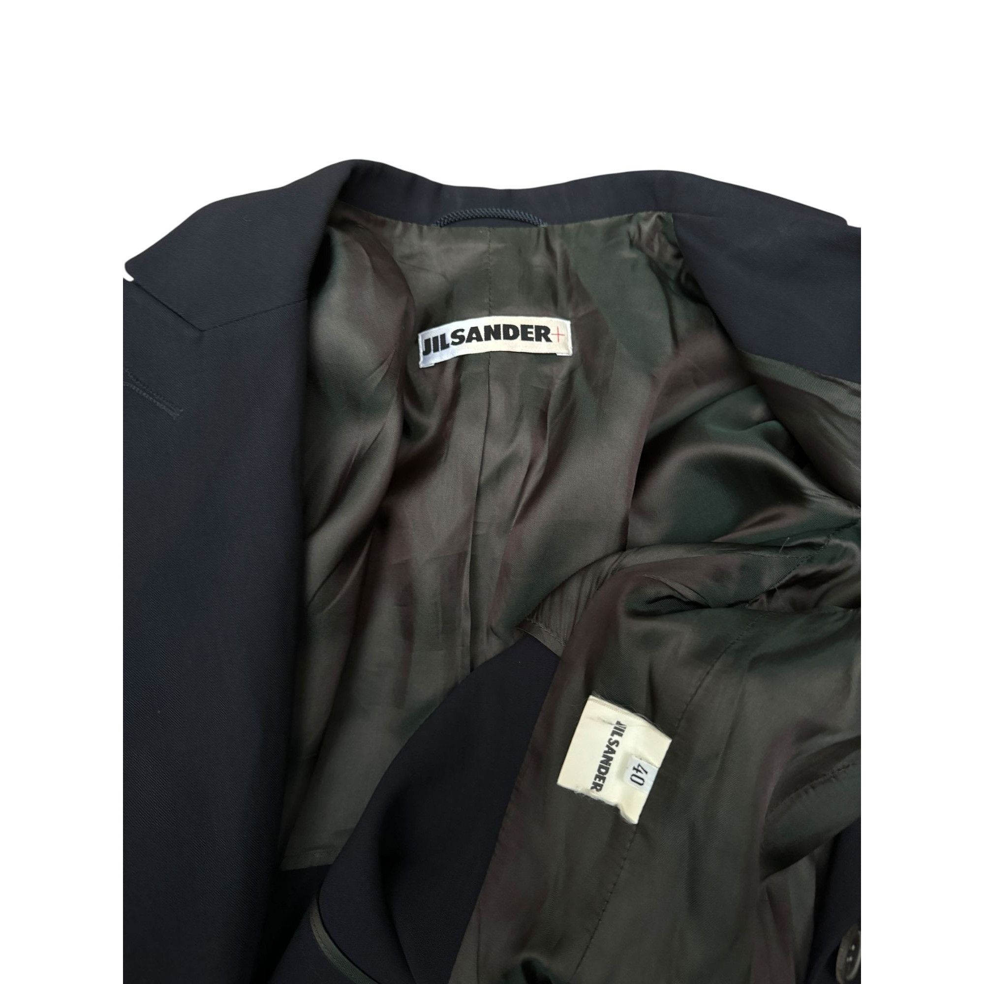 Jil Sander Navy Wool Blazer Jacket Size M / US 6-8 / IT 42-44 - 6 Thumbnail