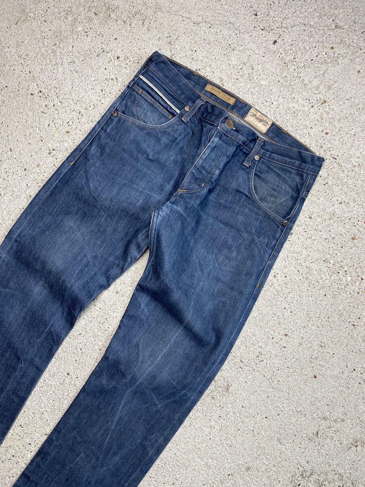 Wrangler Wrangler raw selvedge denim jeans japan shuttle loom Size US 31 - 3 Thumbnail
