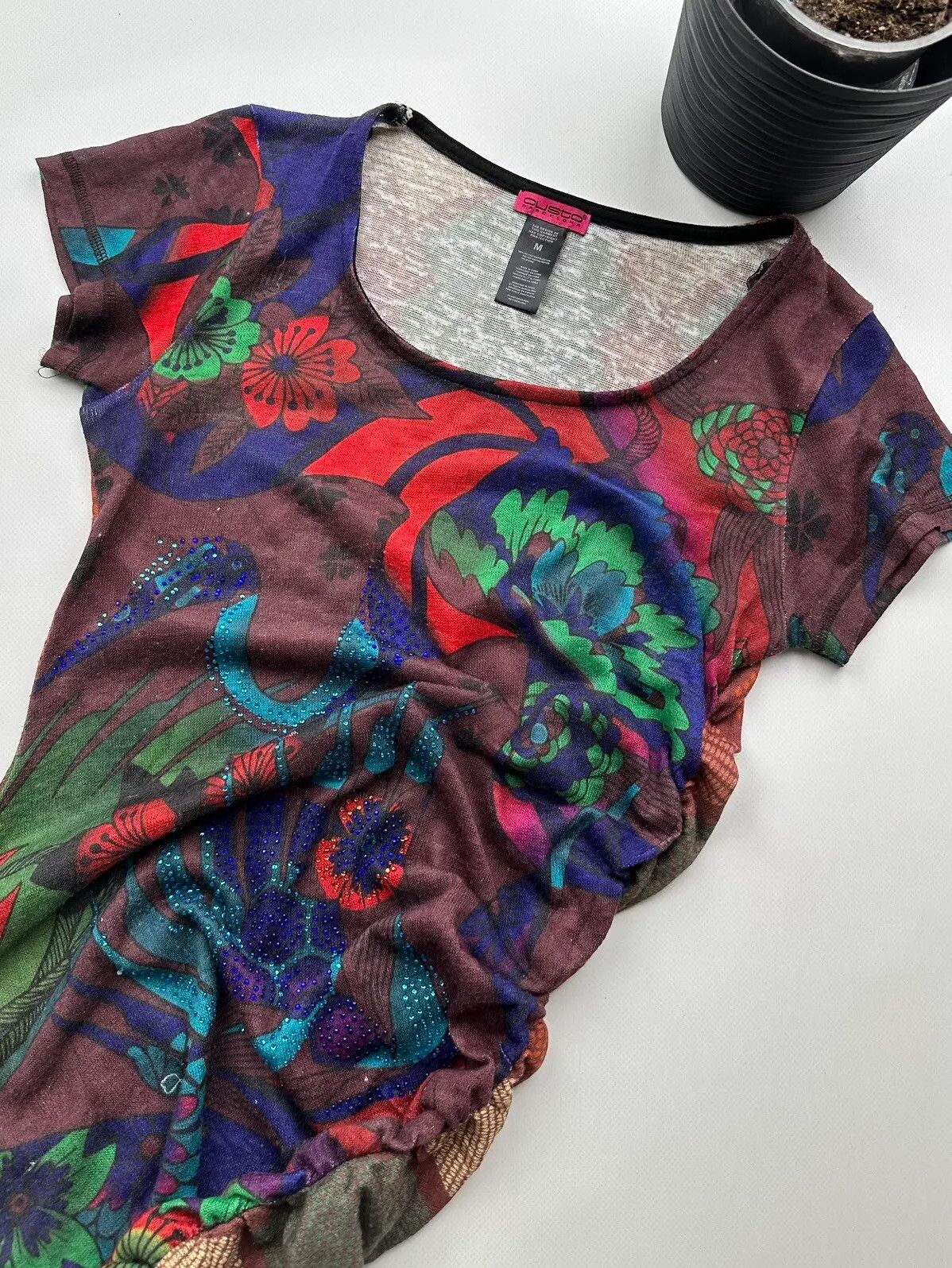 Custo Barcelona Custo Barcelona Printed Mini Dress (90) Size M / US 6-8 / IT 42-44 - 2 Thumbnail