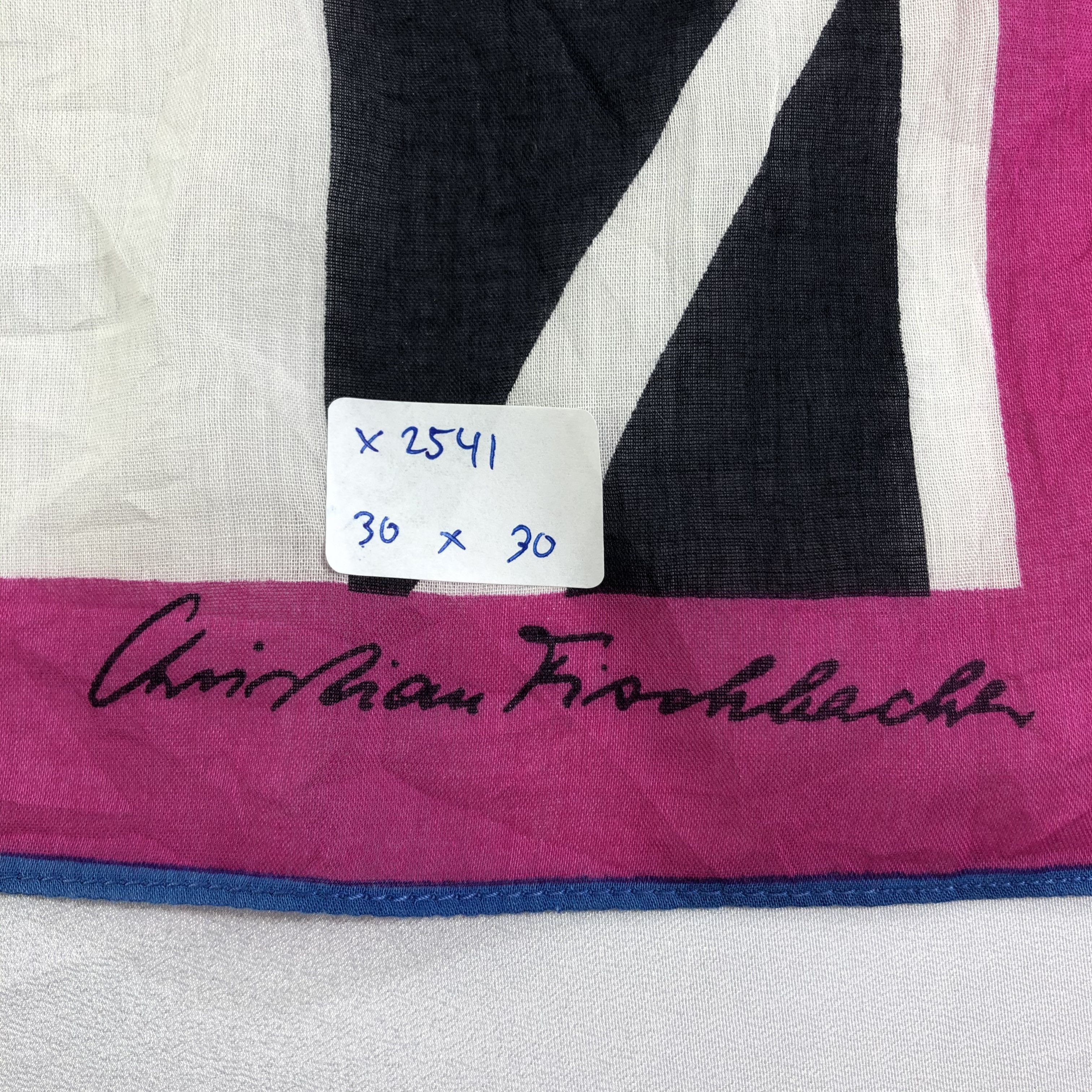 Vintage Vintage Christian Fischbacher Silk Scarf Size ONE SIZE - 6 Thumbnail