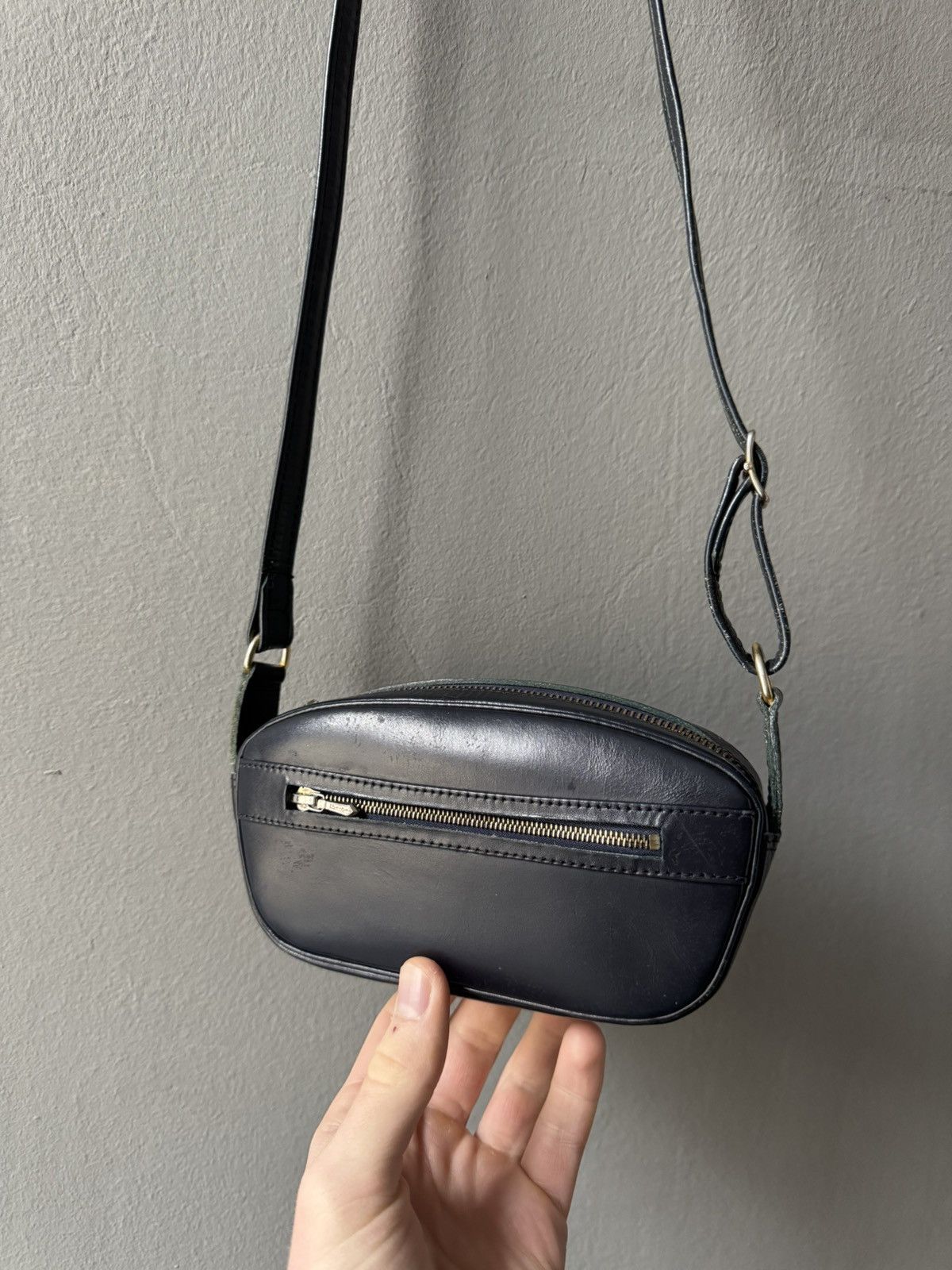 Other Vintage Leather Mini Shoulder Bag Riri Hardware Compact Size ONE SIZE - 2 Thumbnail