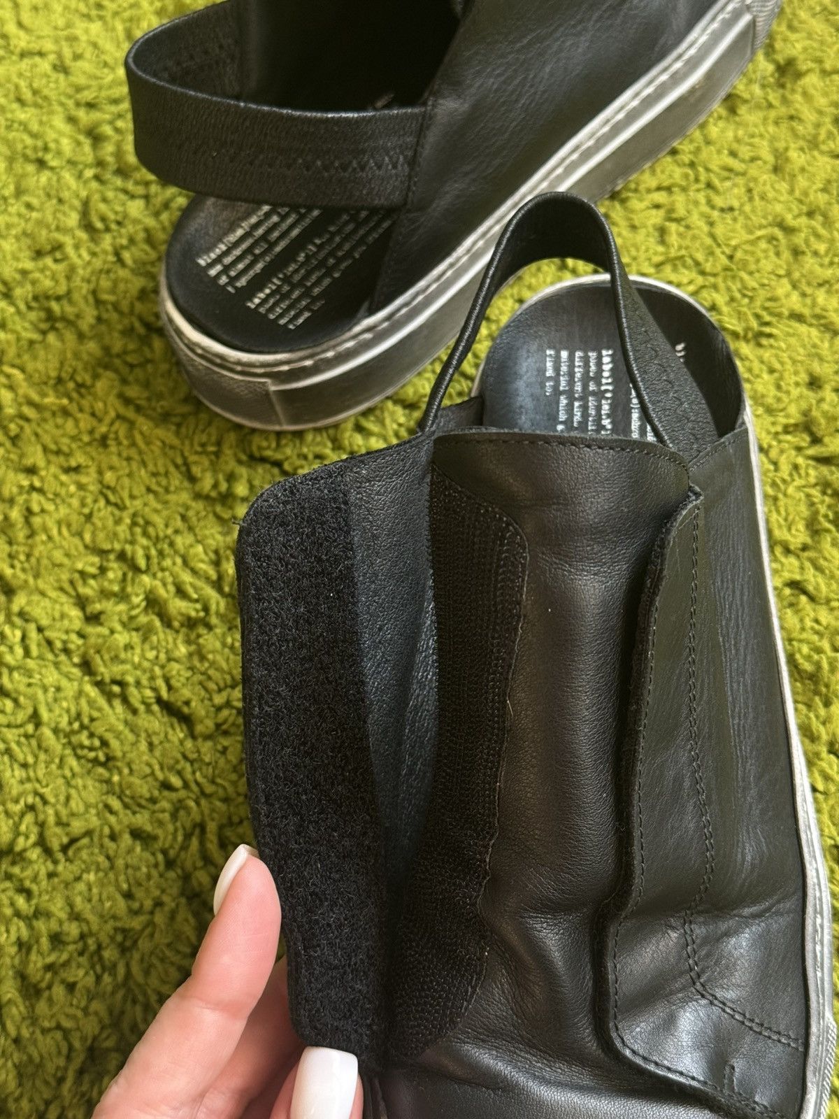 Rundholz Rundholz black label avant garde real leather slipon sandals Size US 8 / IT 38 - 8 Thumbnail