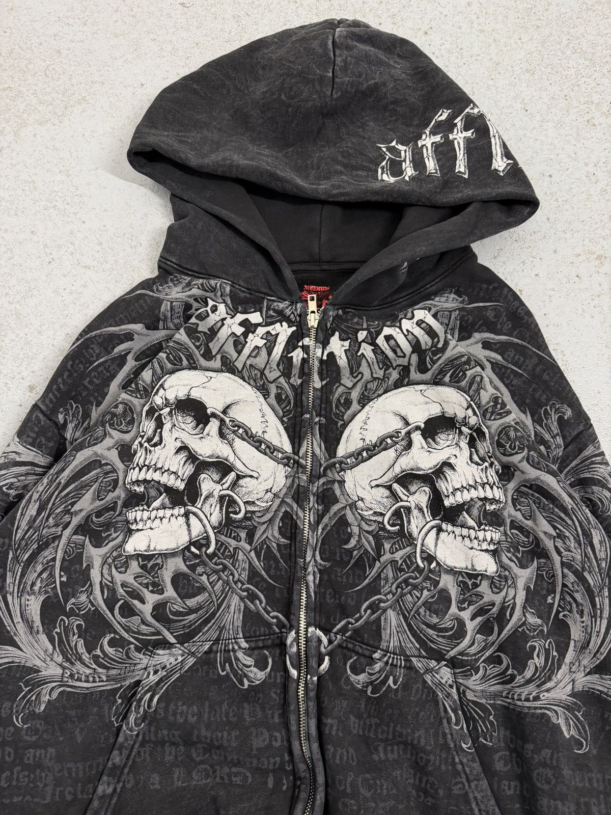 Affliction Affliction Skull Zip Hoodie Size US M / EU 48-50 / 2 - 3 Thumbnail