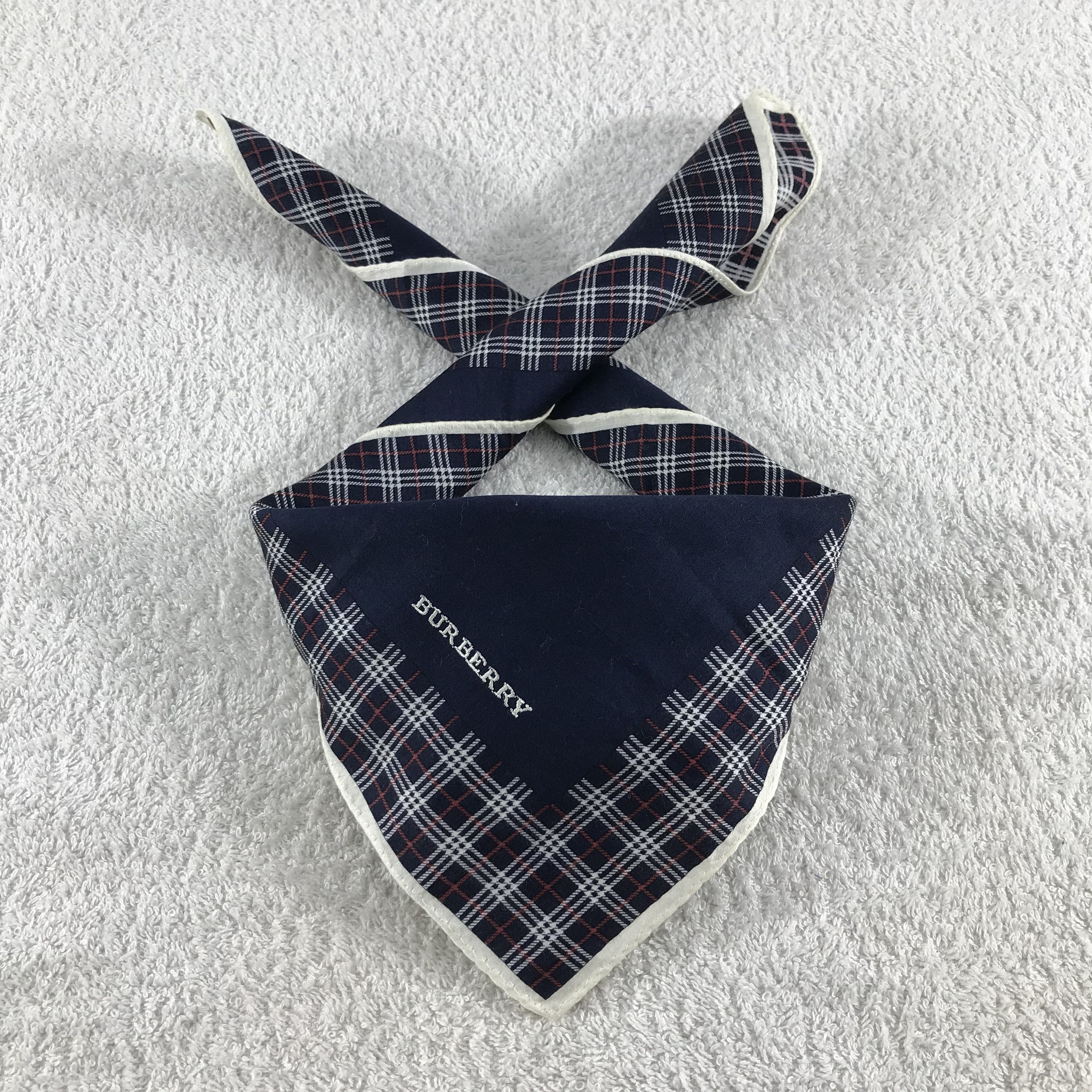 Burberry × Vintage Burberry Bandana / Handkerchief / Neckerchief - S145 Size ONE SIZE - 3 Thumbnail