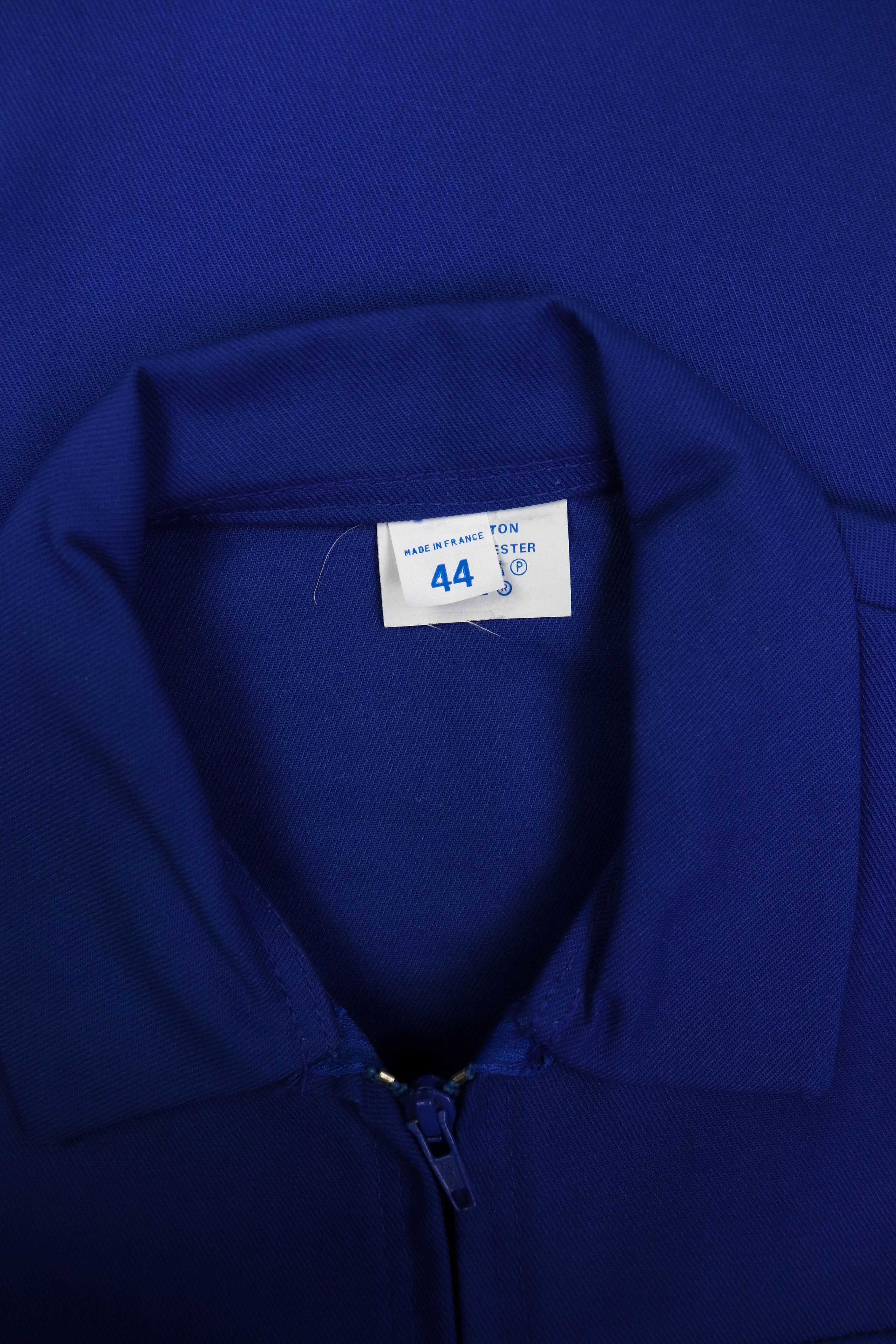 Vintage Vintage Made in France French Blue Zip Chore Coat Jacket Size US M / EU 48-50 / 2 - 9 Thumbnail