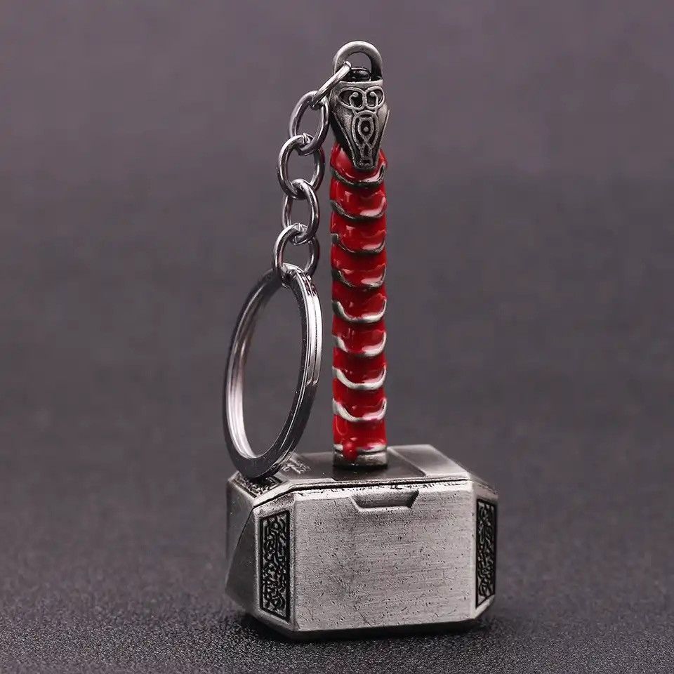 Jewelry × Vintage Marvel The Avengers Thor Hammer Metal Key Chain Size ONE SIZE - 3 Thumbnail