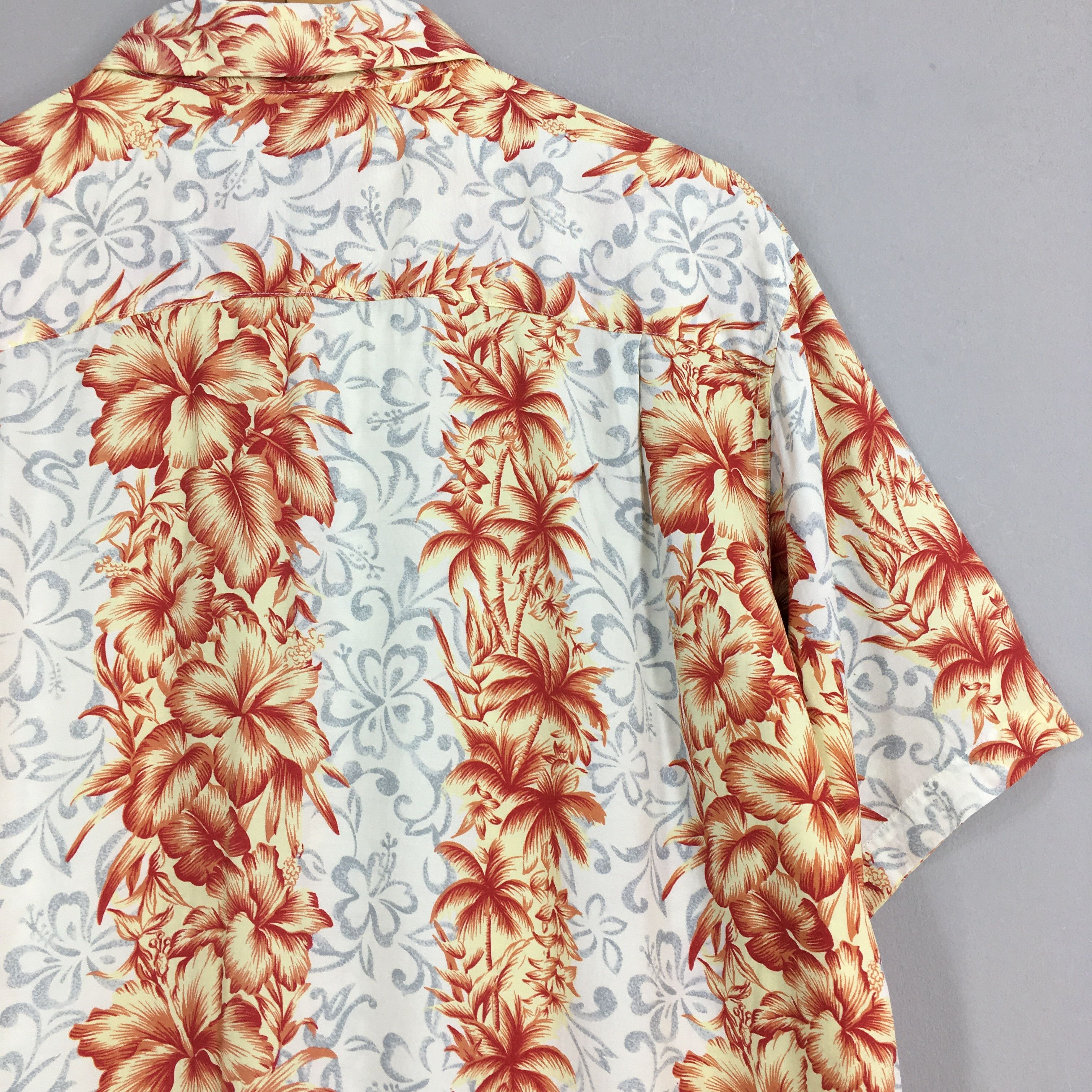 Vintage Vintage Hawaiian Hibiscus Flower Tropical Hawaii Shirt Large Size US L / EU 52-54 / 3 - 8 Thumbnail