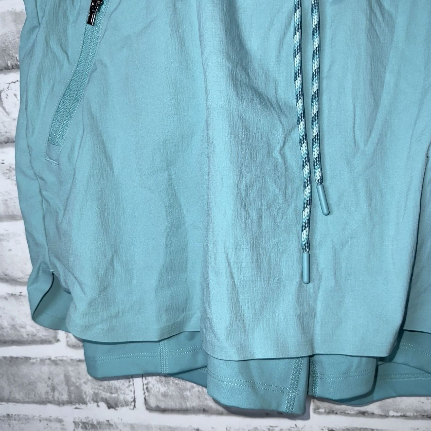 Athleta Athleta Blue Athletic Polyester Blend Drawstring Skort Womens Size 10 Size ONE SIZE - 3 Thumbnail