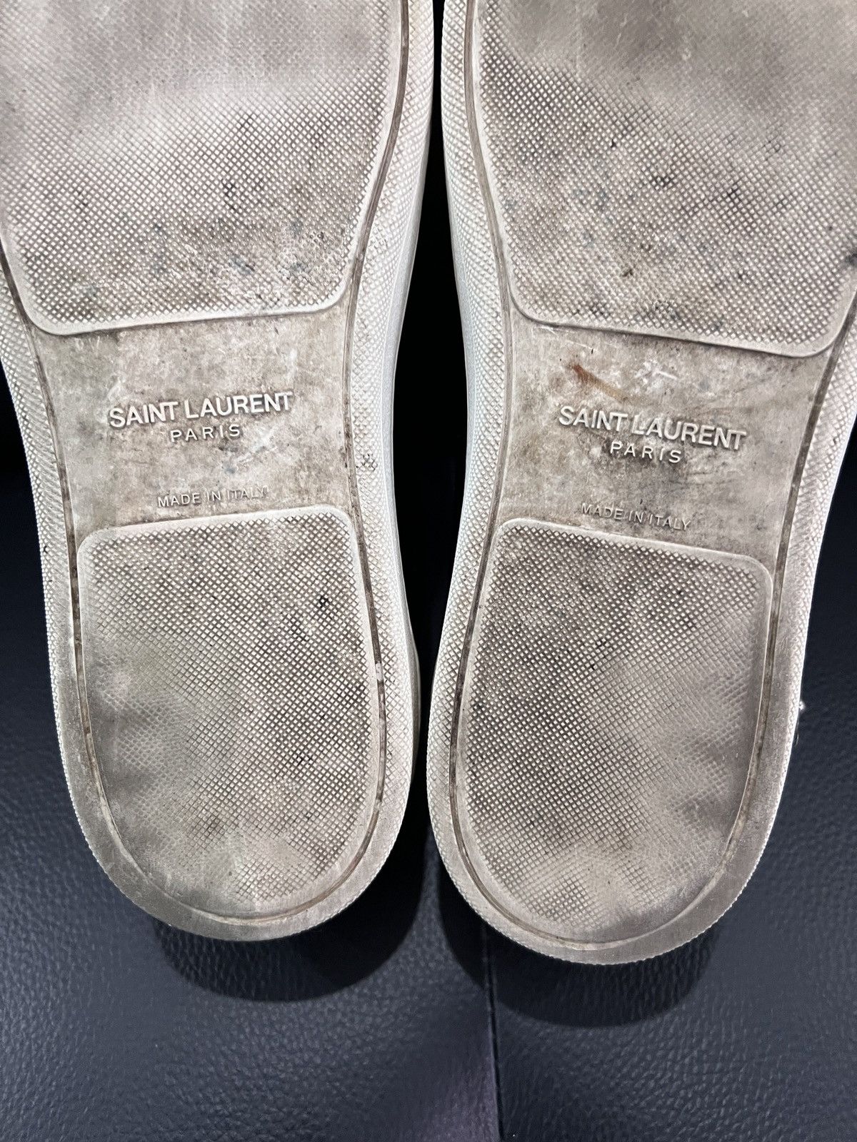 Saint Laurent Paris Saint Laurent Heart & Lightning Studded Sneakers Size US 9 / EU 42 - 20 Thumbnail
