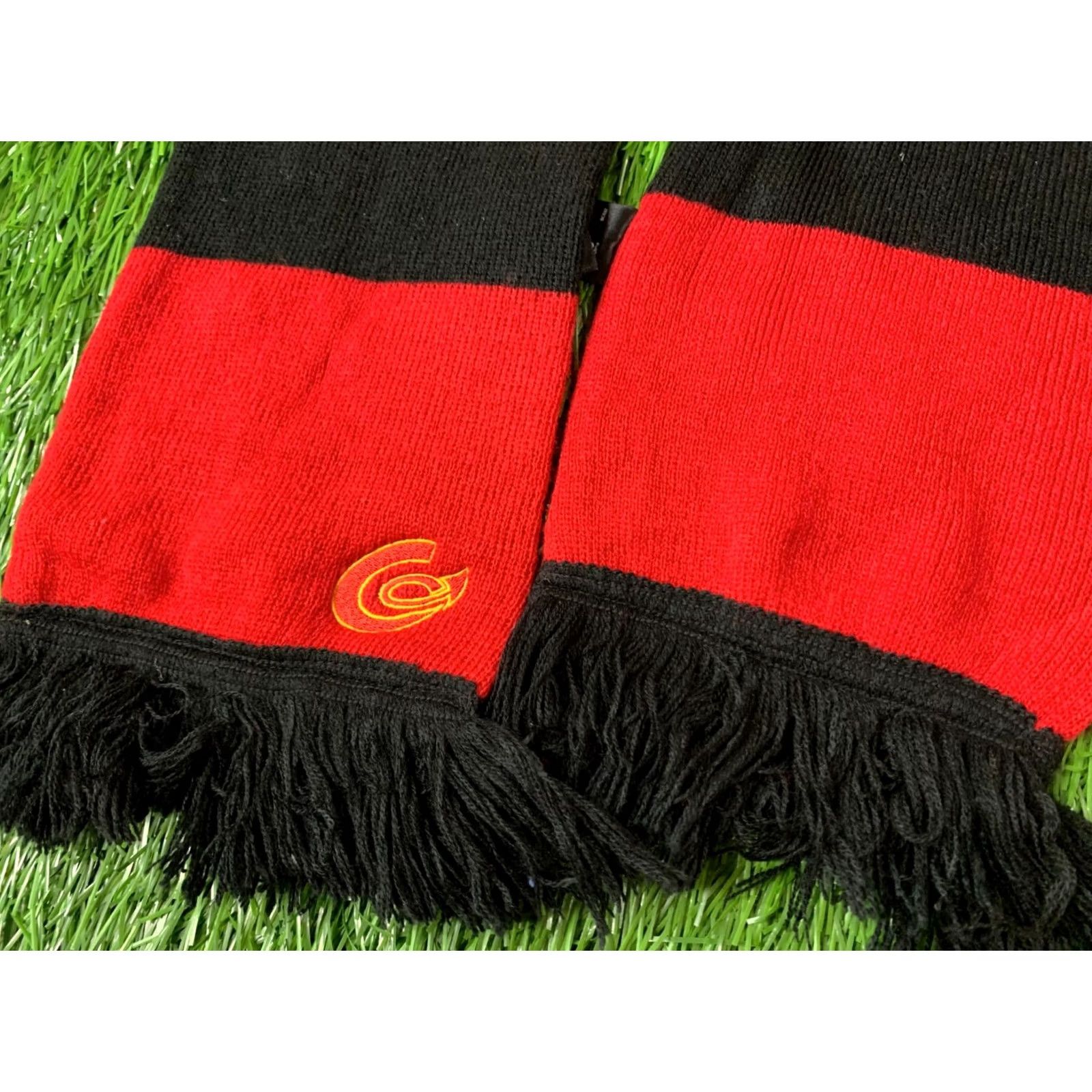 Vintage Beechfield Scarf One Size Red and Black Casual Solid Pattern Mens Size ONE SIZE - 3 Thumbnail