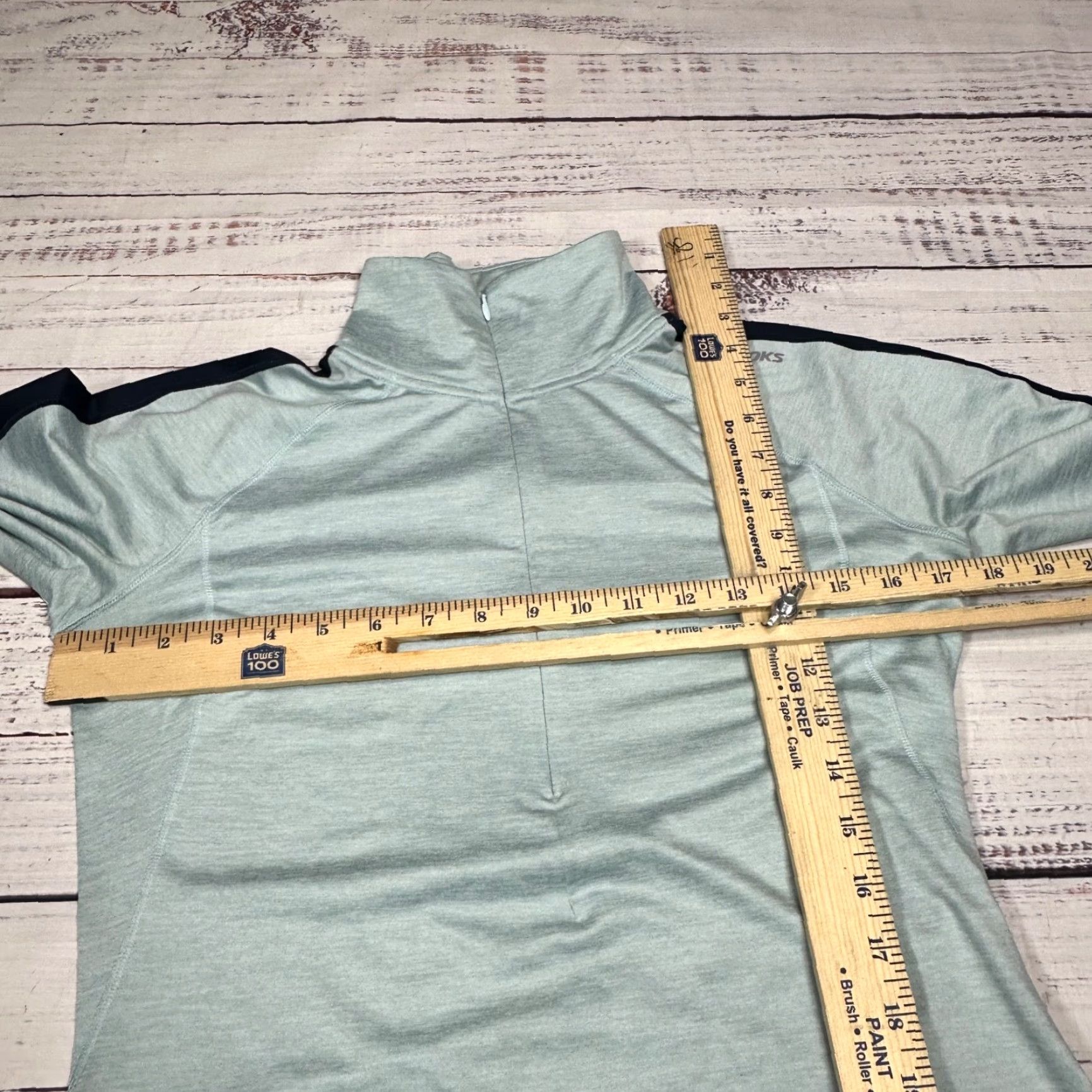 Brooks Brooks Womens Pullover Long Sleeve 1/2 Zip Activewear XS Light Blue Pullover, Blue, Casual, Activewear, Long Sleeve, XS, Womens Size XS / US 0-2 / IT 36-38 - 3 Thumbnail