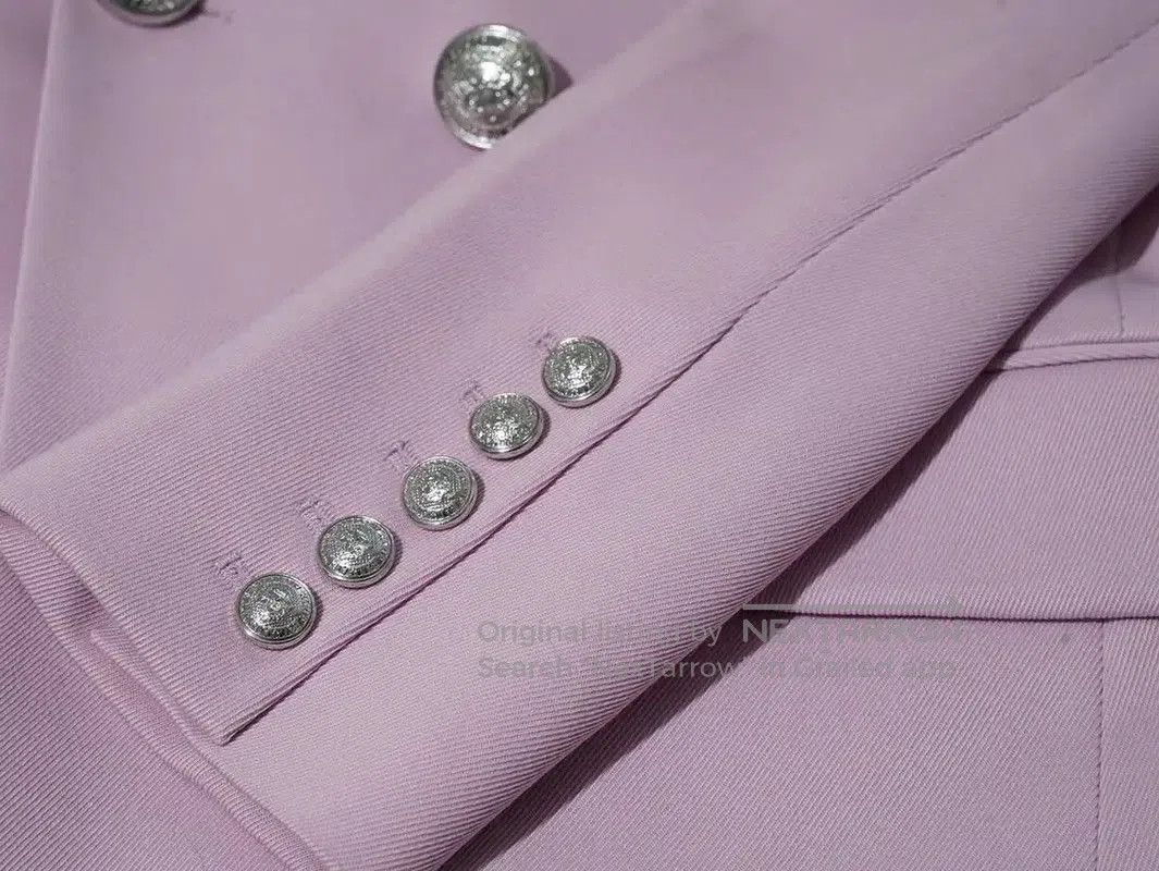 Balmain Balmain Pink Cotton Women's Jacket . Size M / US 6-8 / IT 42-44 - 5 Thumbnail