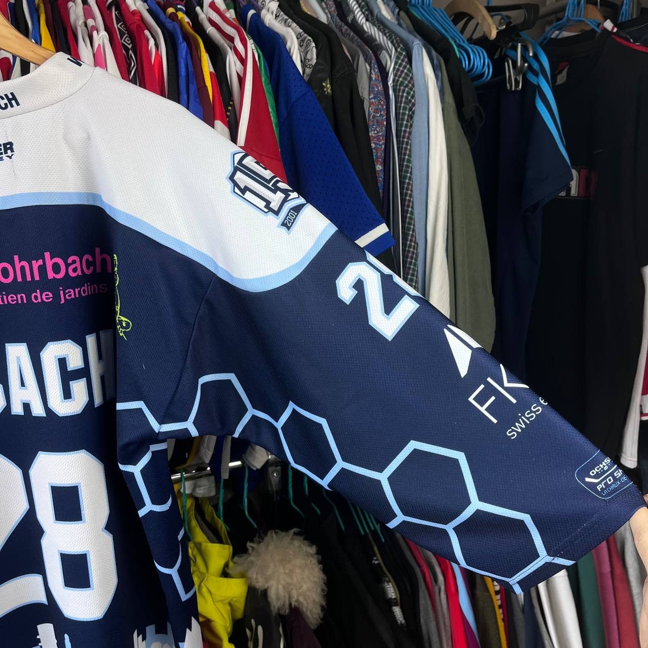 Other SHC La Chaux-de-Fonds Hockey Jersey #28 Zybach Size US M / EU 48-50 / 2 - 12 Thumbnail