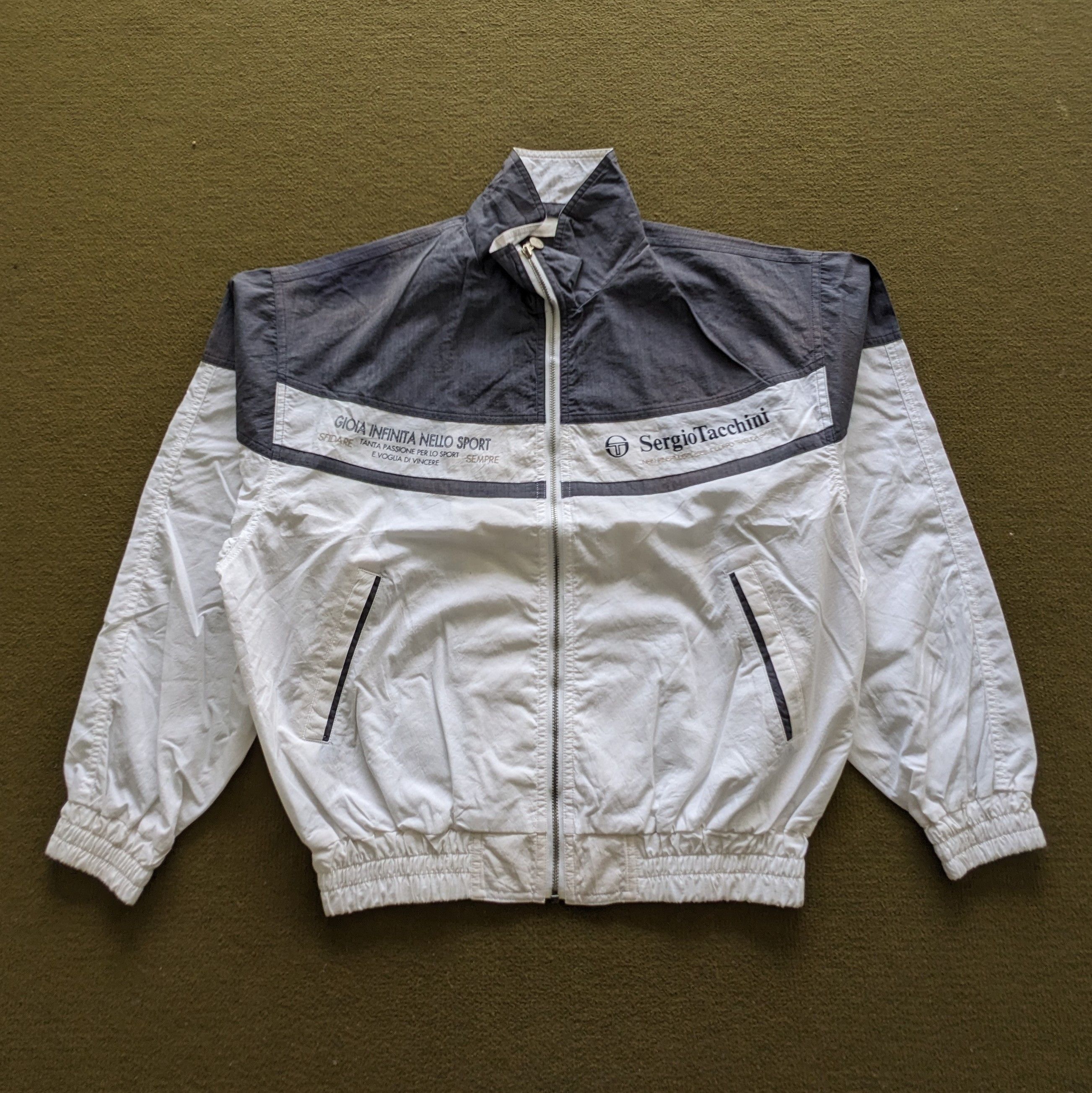 Sergio Tacchini Vintage SERGIO TACCHINI Windbreaker Jacket Size US M / EU 48-50 / 2 - 1 Thumbnail
