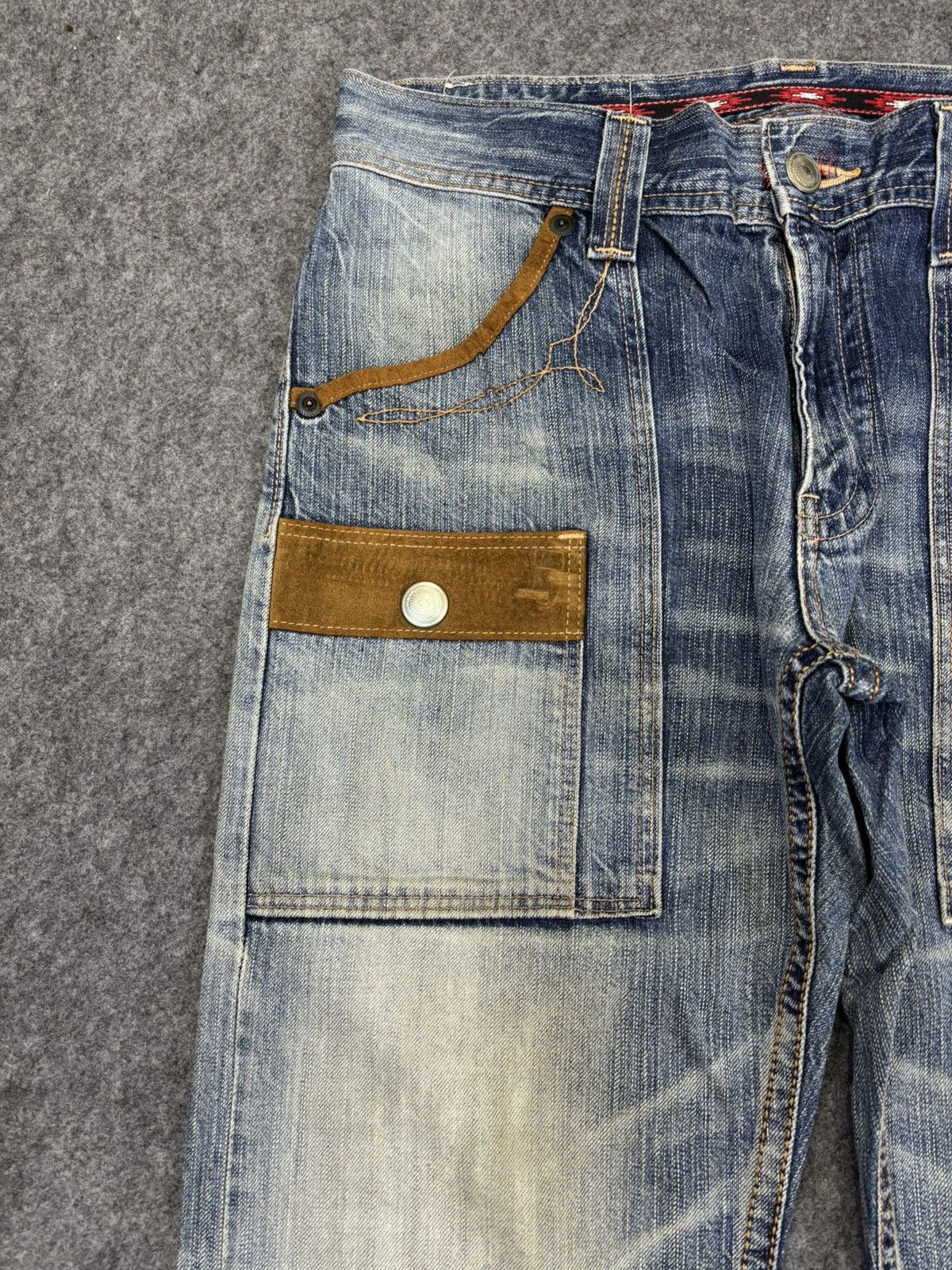Edwin EDWIN Navajo Designer Stylish Fades Bush Pant Denim F862 Size US 33 - 4 Thumbnail