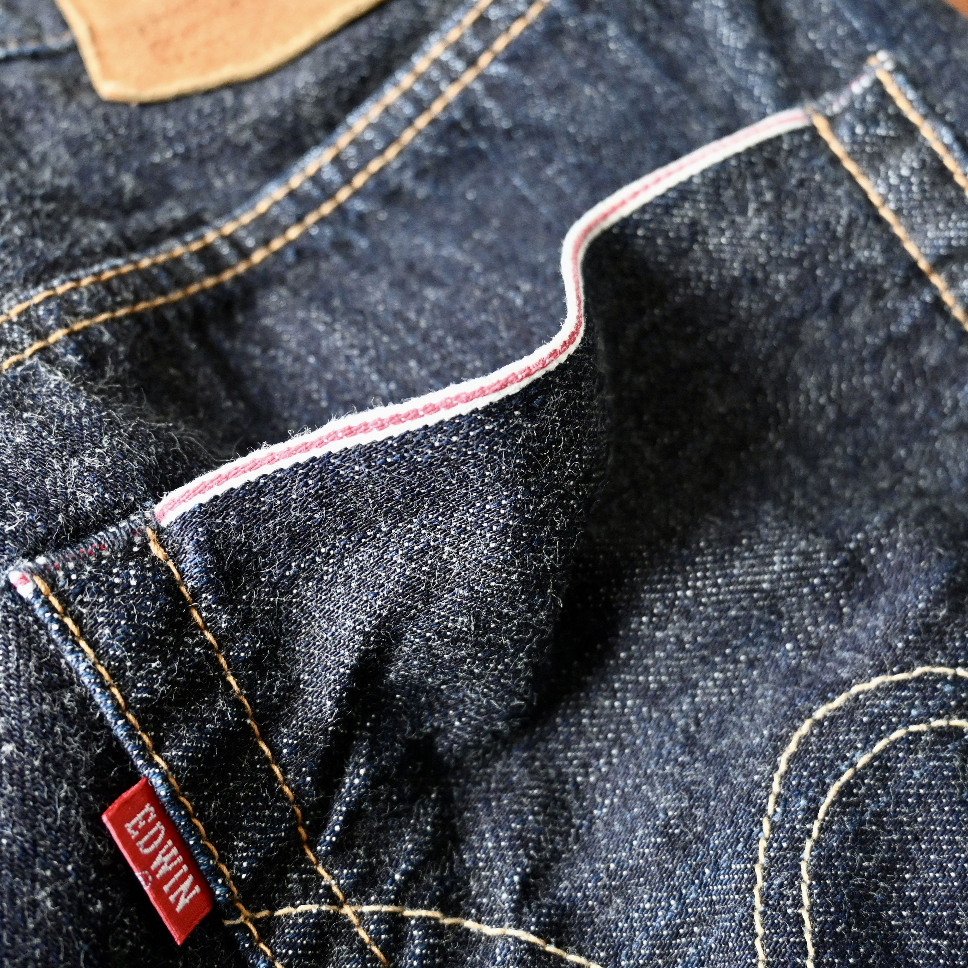 Edwin VTG 2000s EDWIN 505s dark indigo selvedged denim jeans Size US 33 - 19 Thumbnail