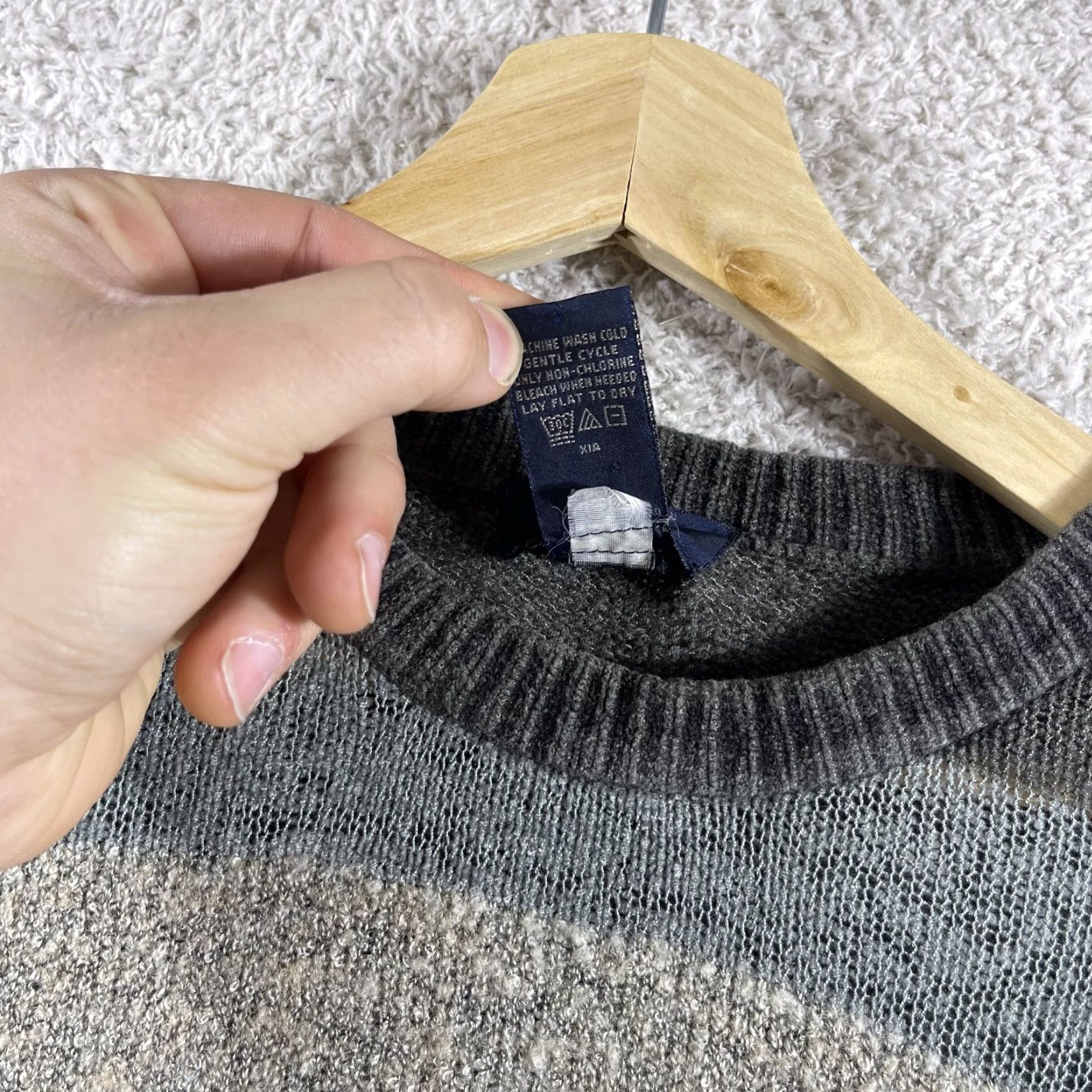 Dockers VINTAGE Dockers Sweater Mens Large Striped Gray Green Patchwork Grunge Grandpa Fashion Mens Size US L / EU 52-54 / 3 - 4 Thumbnail