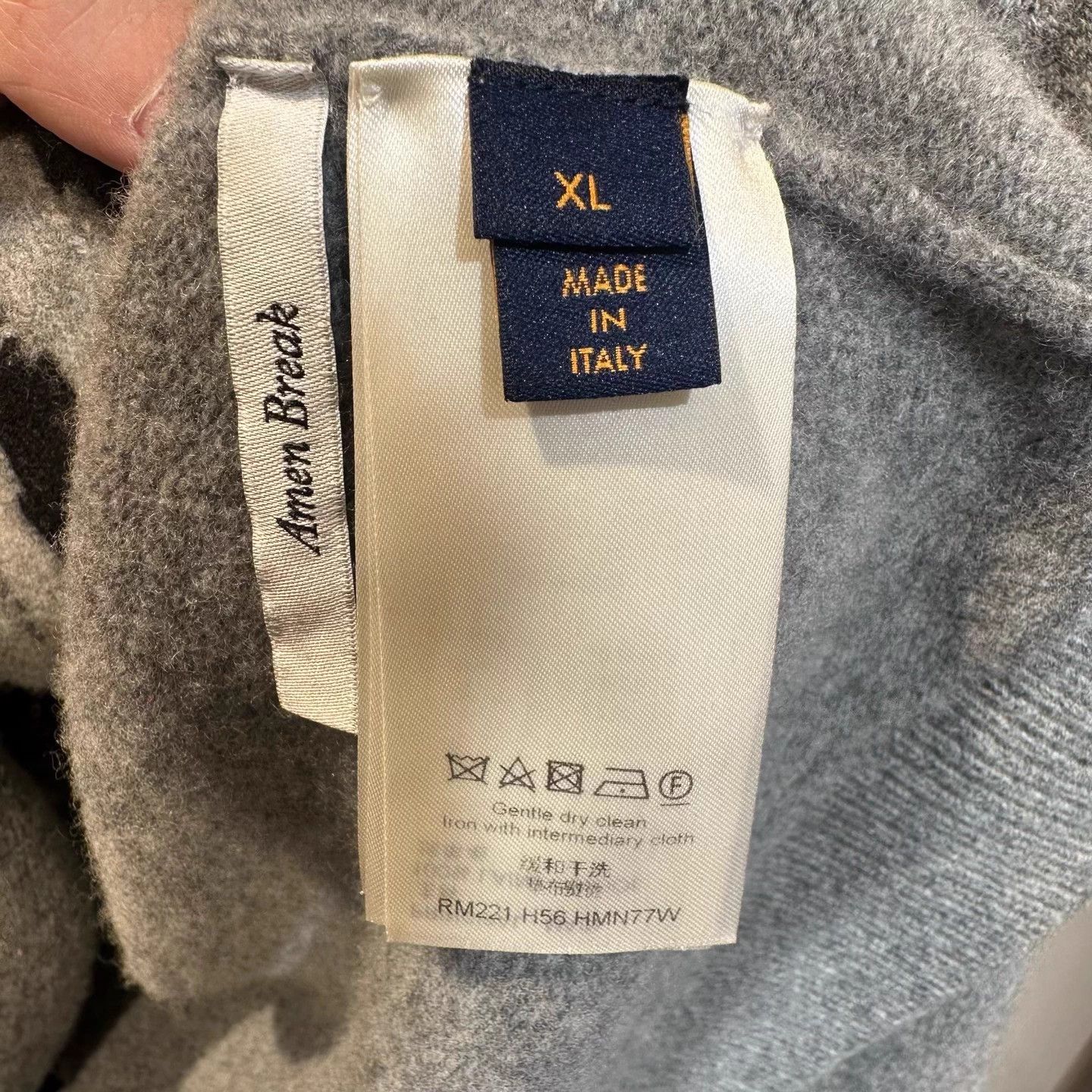 Louis Vuitton LV gray tiger cashmere sweater XL Size US XL / EU 56 / 4 - 3 Thumbnail