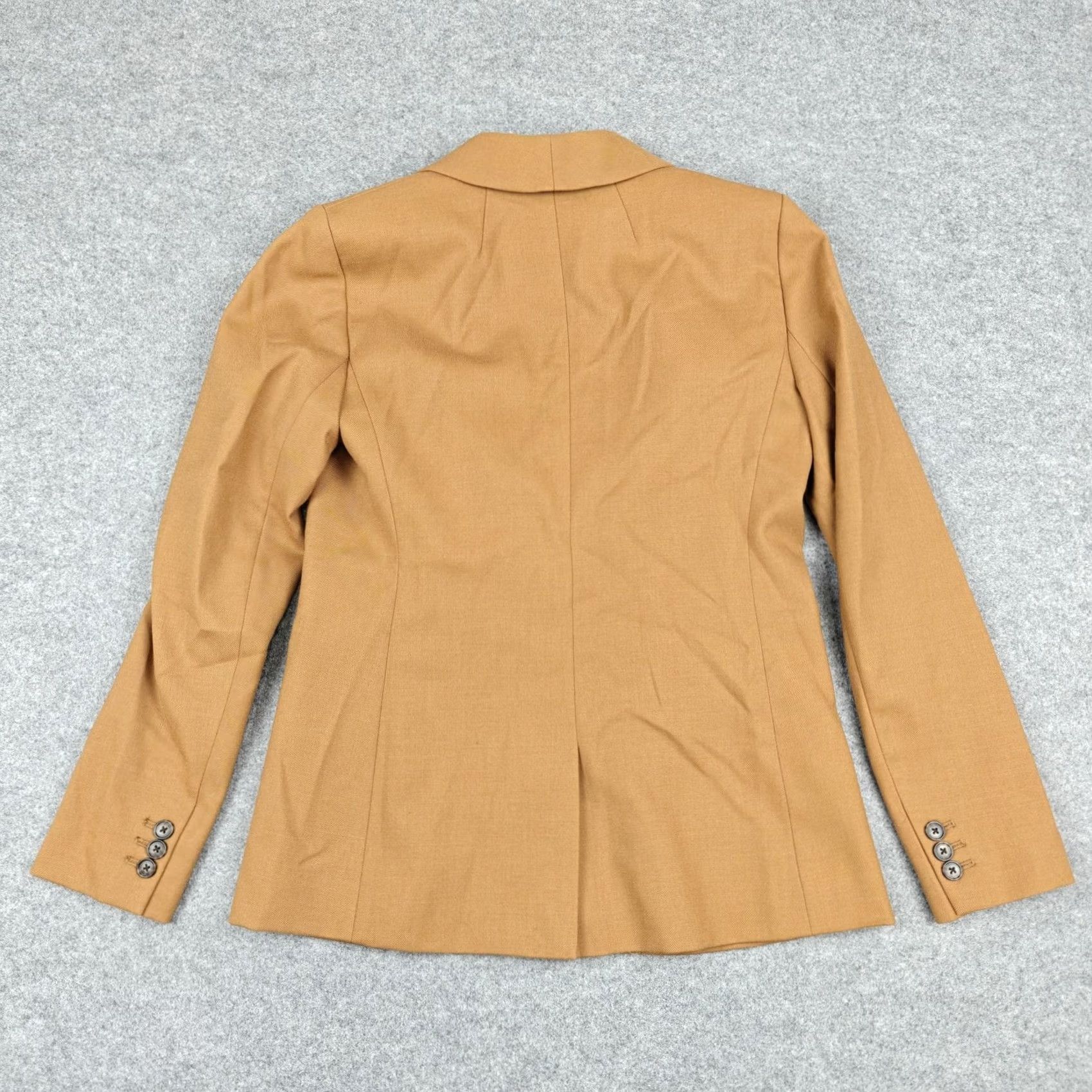 J.Crew J.CREW Blazer Womens 2 Brown Wool Blend Shawl Collar One-Button Lined Jacket Shirt (Jacket) Size XS / US 0-2 / IT 36-38 - 5 Thumbnail