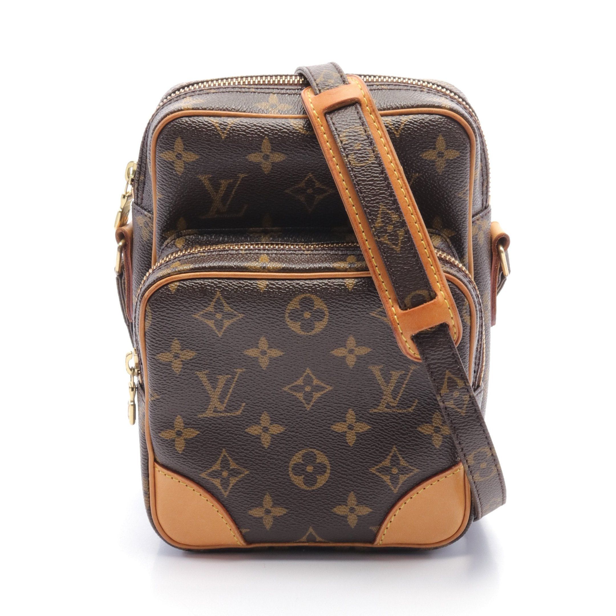 Louis Vuitton Louis Vuitton Amazon Monogram Shoulder Bag Leather Brown Size ONE SIZE - 1 Thumbnail