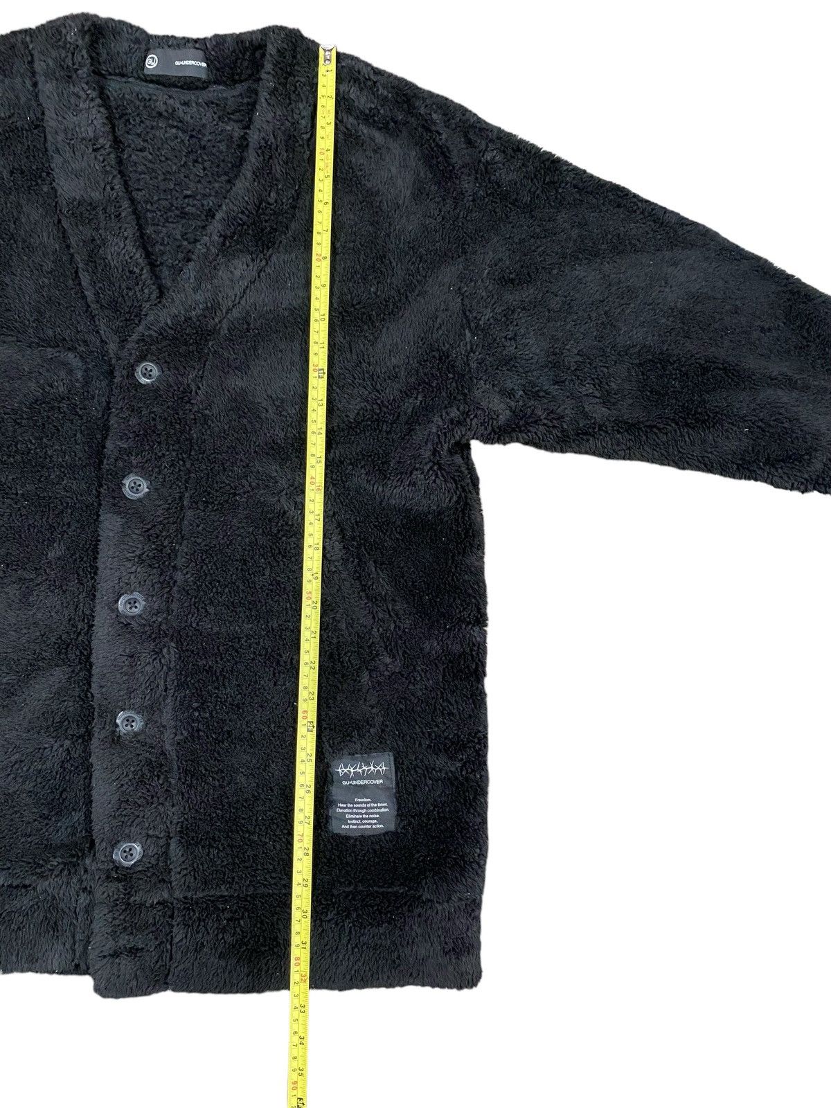 GU × Undercover Freedom GUxUNDERCOVER Fleece Button Jacket Cardigan (M) Size US M / EU 48-50 / 2 - 18 Thumbnail