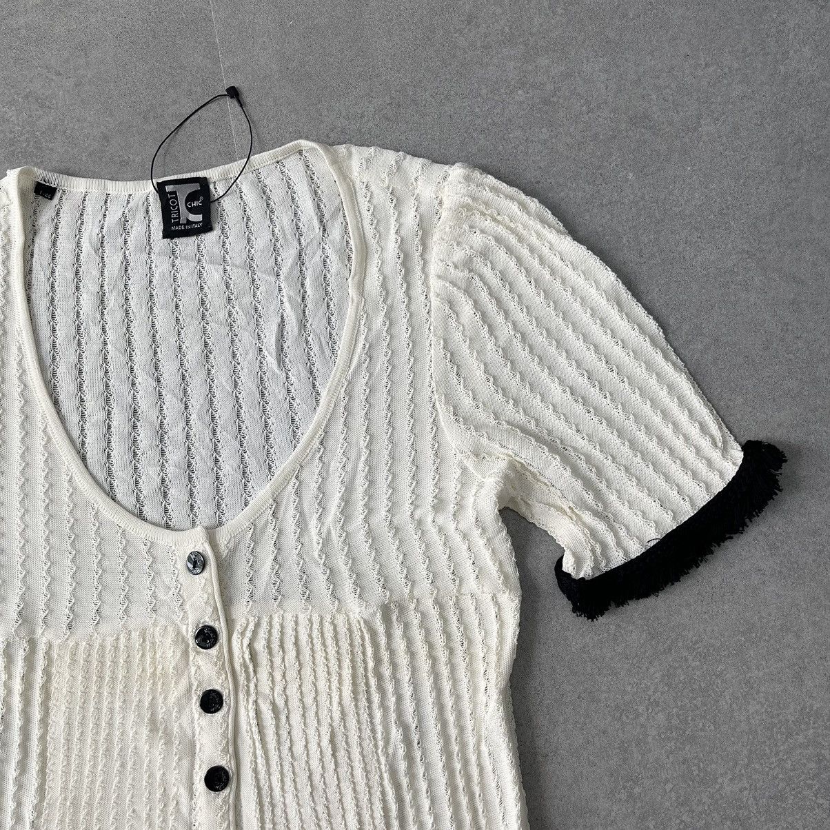 Tricot Comme des Garcons Italy Designer Tricot Chic Mongtoghi Top Size XS / US 0-2 / IT 36-38 - 8 Thumbnail