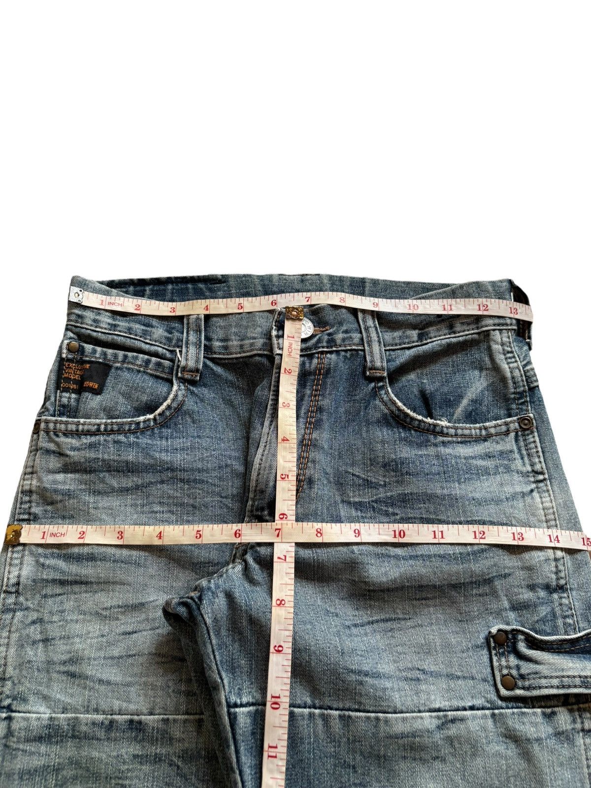Edwin Exclusive Vintage Edwin Mud Wash Cargo Carpenter Jeans Size US 26 / EU 42 - 12 Thumbnail