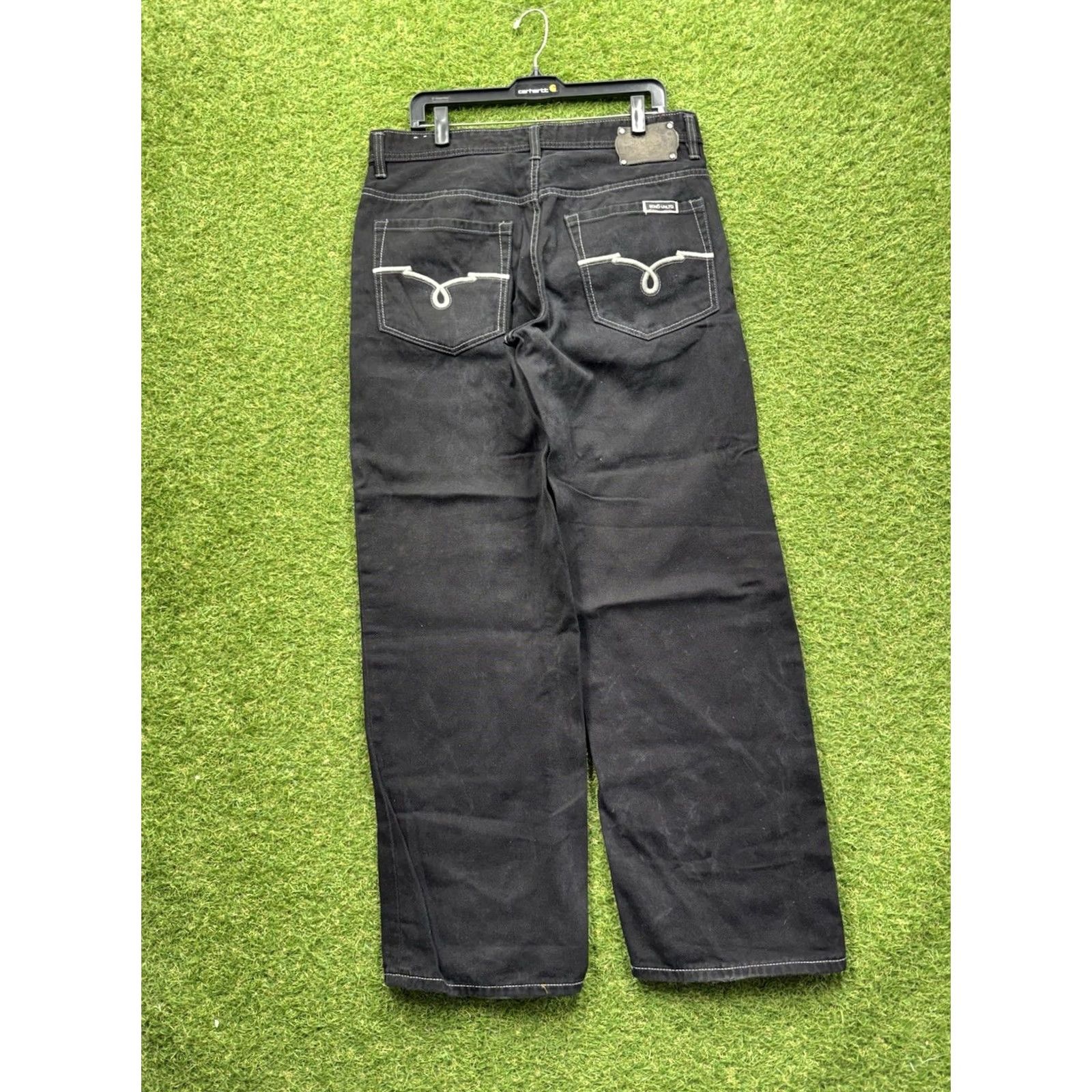 Ecko Unltd. VINTAGE Ecko Unltd. Jeans Mens 36X32 Black Denim Baggy / Loose Fit Pockets 5-Pocket Y2K Size US 36 / EU 52 - 2 Thumbnail