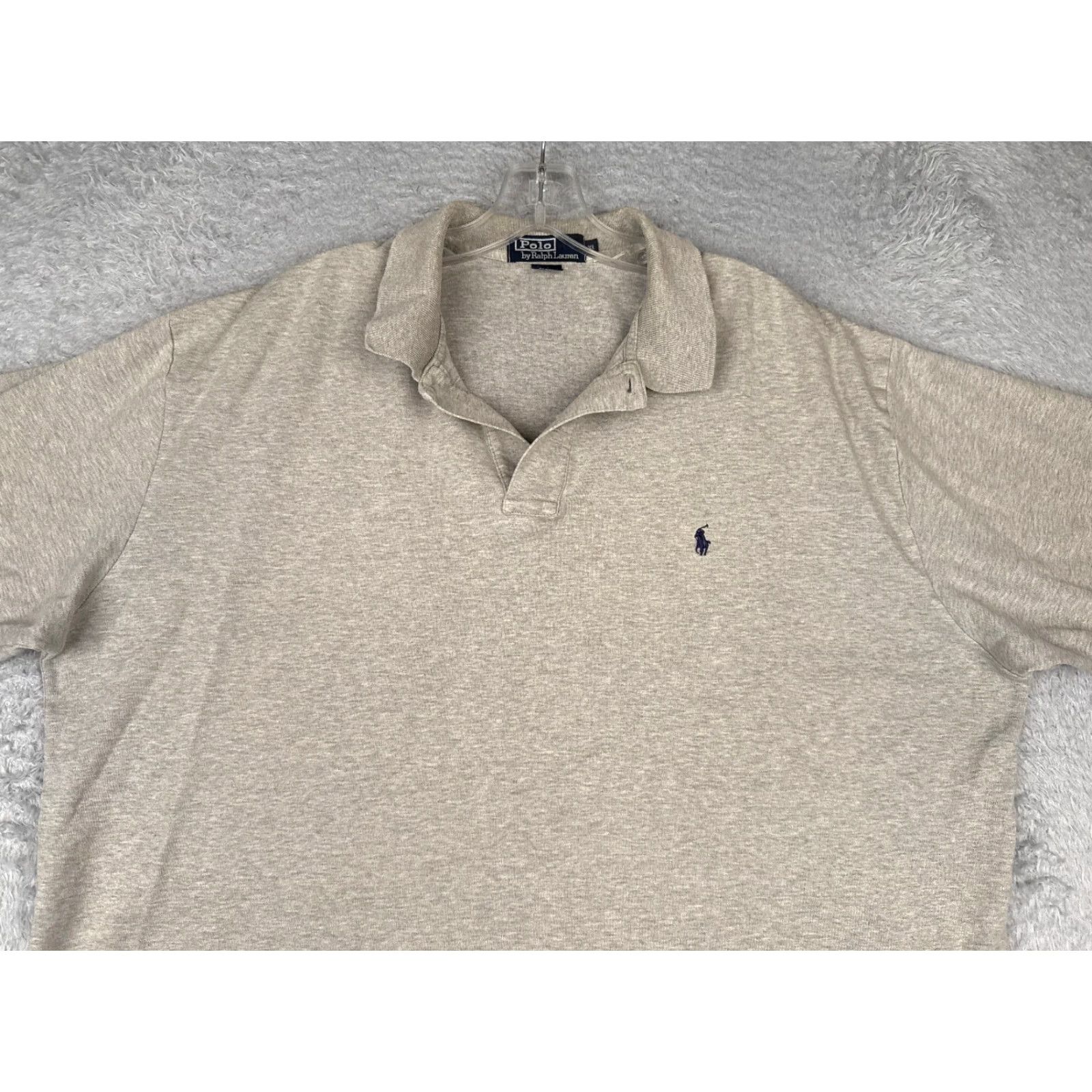 Ralph Lauren VINTAGE Ralph Lauren Polo Shirt Men XL Gray 100% Cotton Golf Polo Shirt Read Size US XL / EU 56 / 4 - 4 Thumbnail