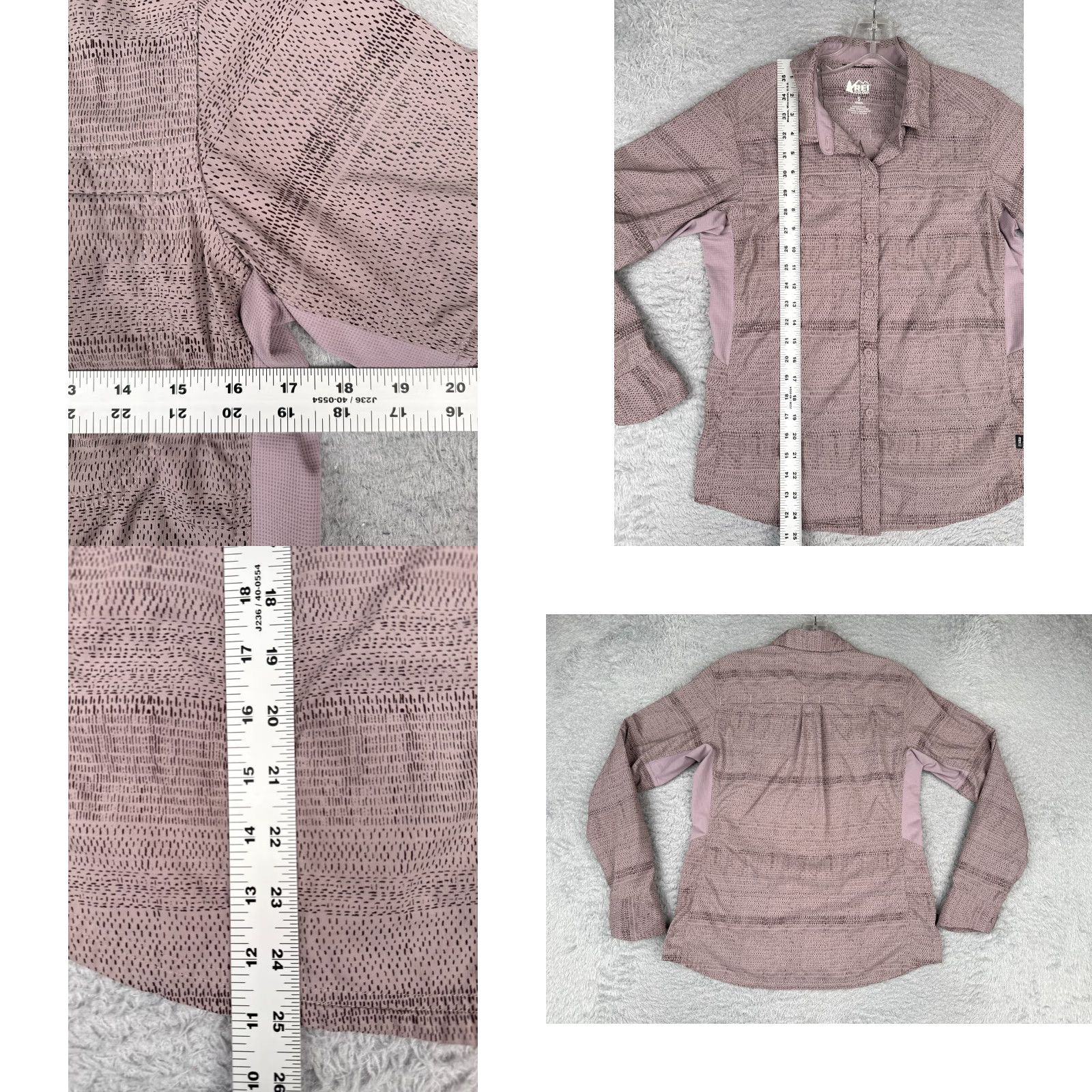 Vintage REI Coop Shirt Women Small Pink Button Up Long Sleeve Cotton Fish Angler Hike Size S / US 4 / IT 40 - 8 Thumbnail