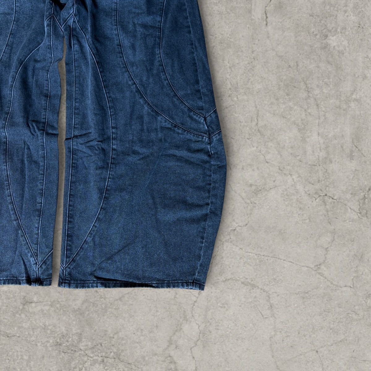 Japanese Brand Cool wide skater Japanese style jeans in faded black. Size L Size US 34 / EU 50 - 3 Thumbnail
