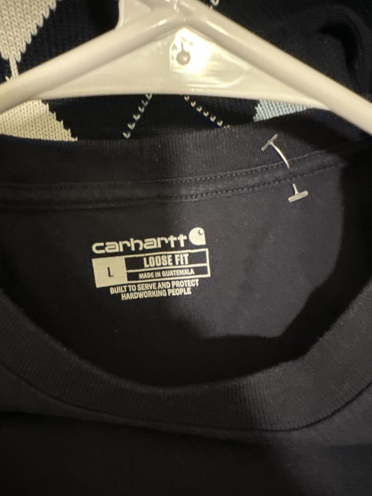 Carhartt Carhartt Navy Blue pocket tee Size US L / EU 52-54 / 3 - 3 Thumbnail