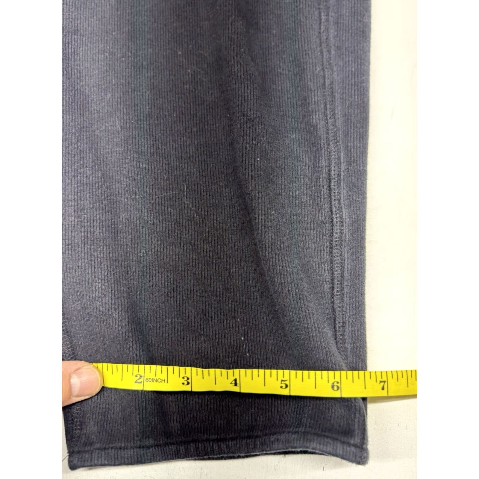 Kotn KOTN Women's Sweatpants XXL Black Wide-Leg Drawstring Baggy 100% Egyptian Cotton Relaxed Fit Wide Leg Pockets Casual Travel Size 40" / US 18 - 6 Thumbnail