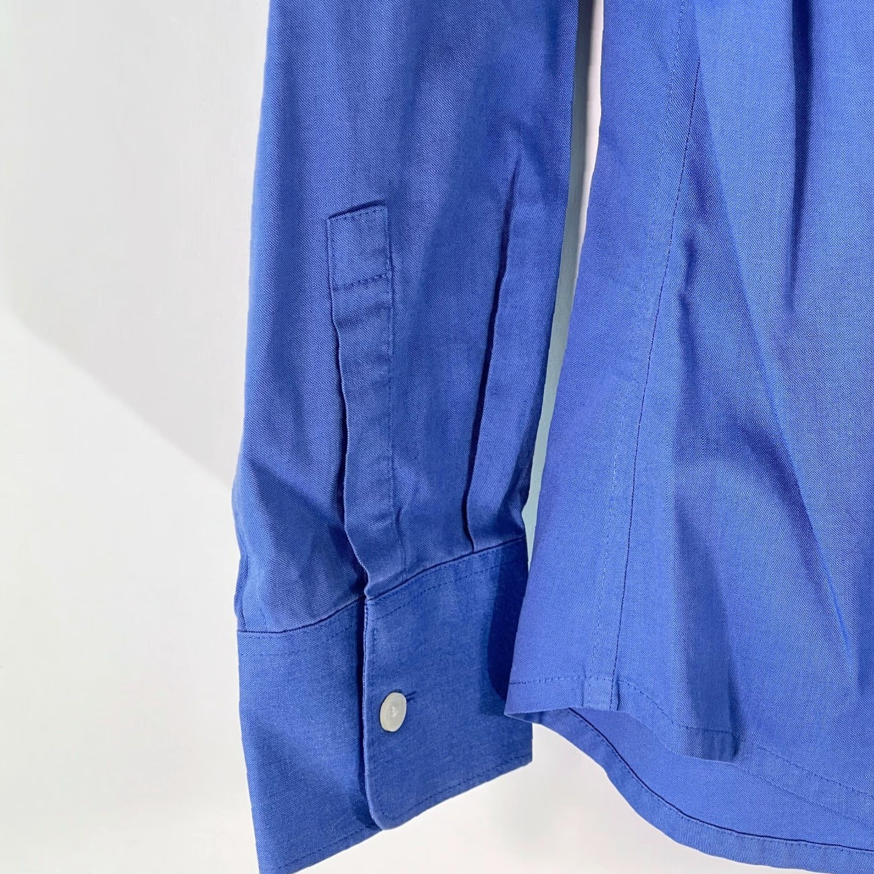Eddie Bauer Eddie Bauer Mens Long Sleeve Wrinkle Resistant Blue Button Up Dress Shirt S Size 36R - 7 Thumbnail
