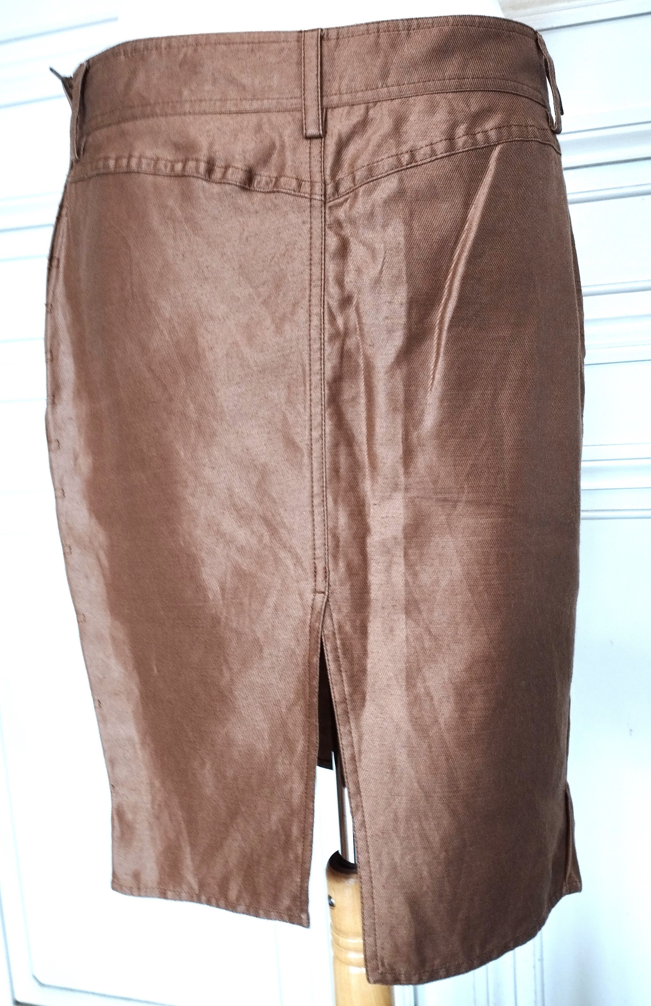 Gucci Gucci Jupe Twill Bronze TL Size 28" / US 6 / IT 42 - 5 Thumbnail