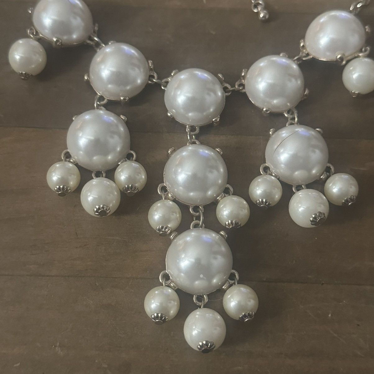 Other Cascading bubble pearl statement necklace Size ONE SIZE - 3 Thumbnail